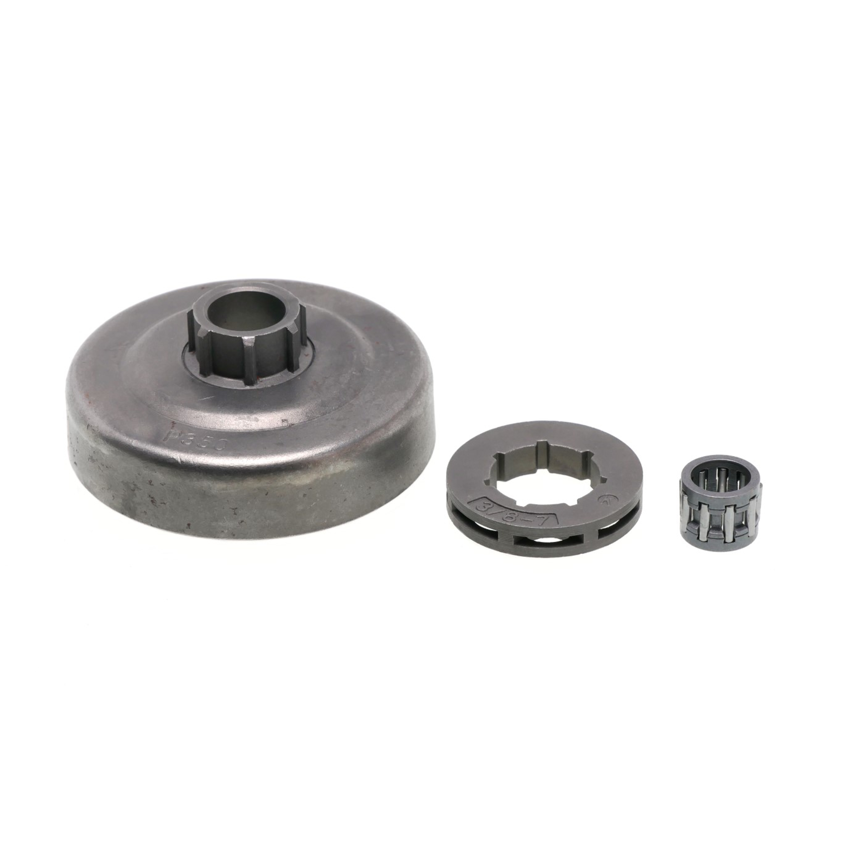 Řetězka s výměnným prstýnkem 3/8" 7 zubů pro motorové pily Partner 350 351 352 370 390 420 Jonsered 2035 2040 CS2138 CS2238 McCulloch CS380 33 333 Mac Cat 442 (OEM 530047061)