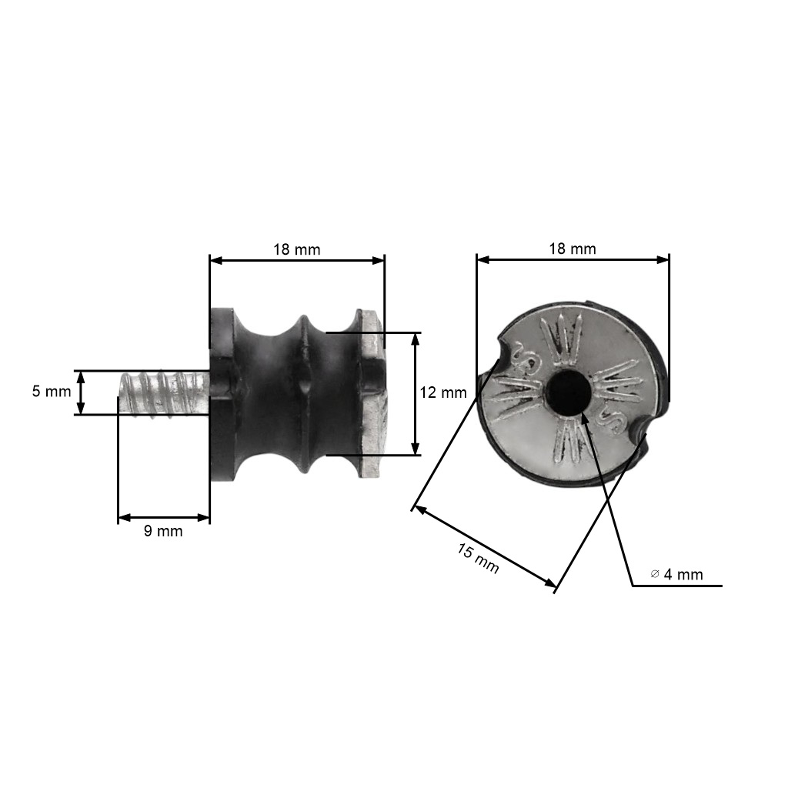 Silentblok pro motorové pily Husqvarna 61 266 268 272 268K 272K Jonsered 625 630 670 (OEM 501699401)
