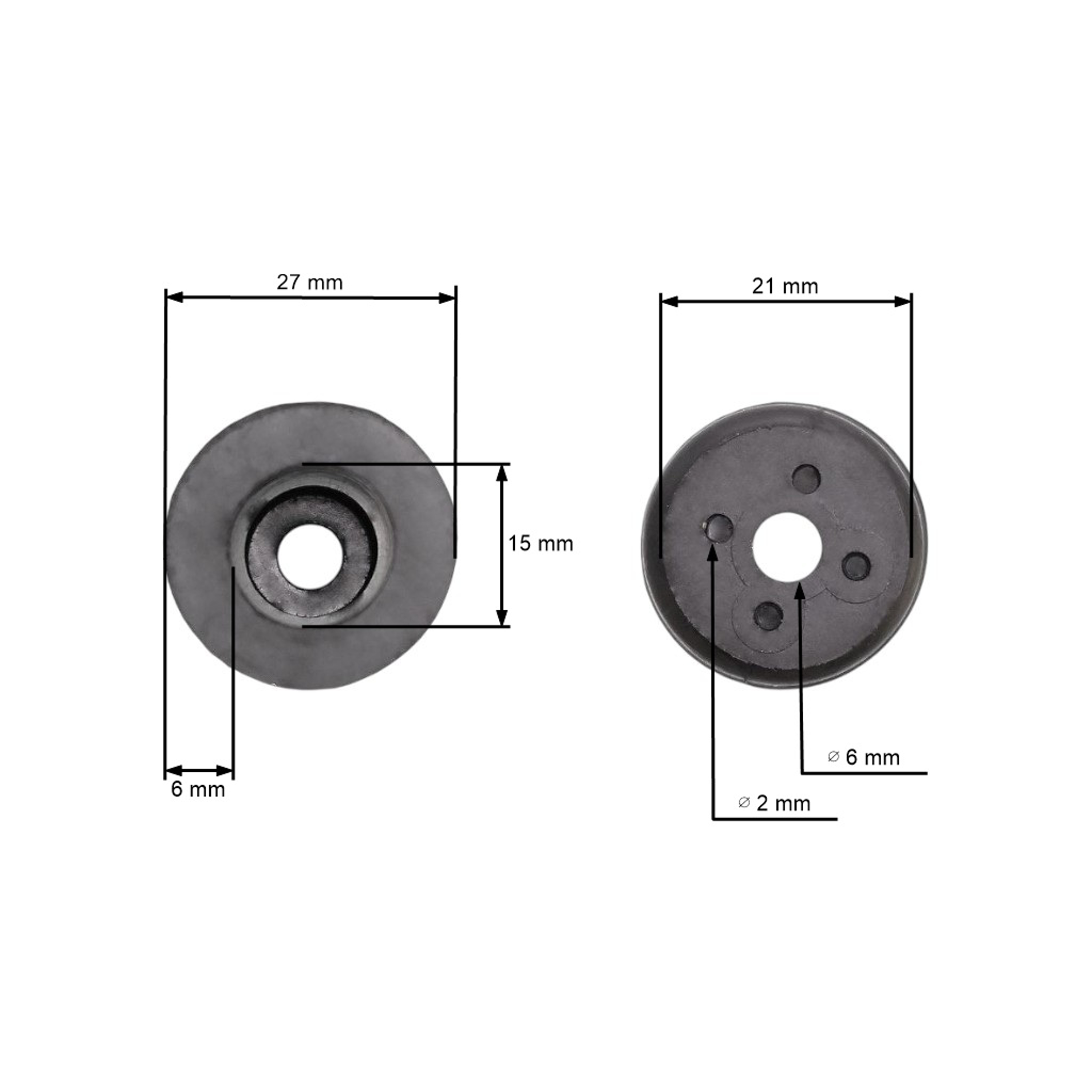 Silentblok pro čínské motorové pily obsah motoru 45 ccm 52 ccm 58 ccm