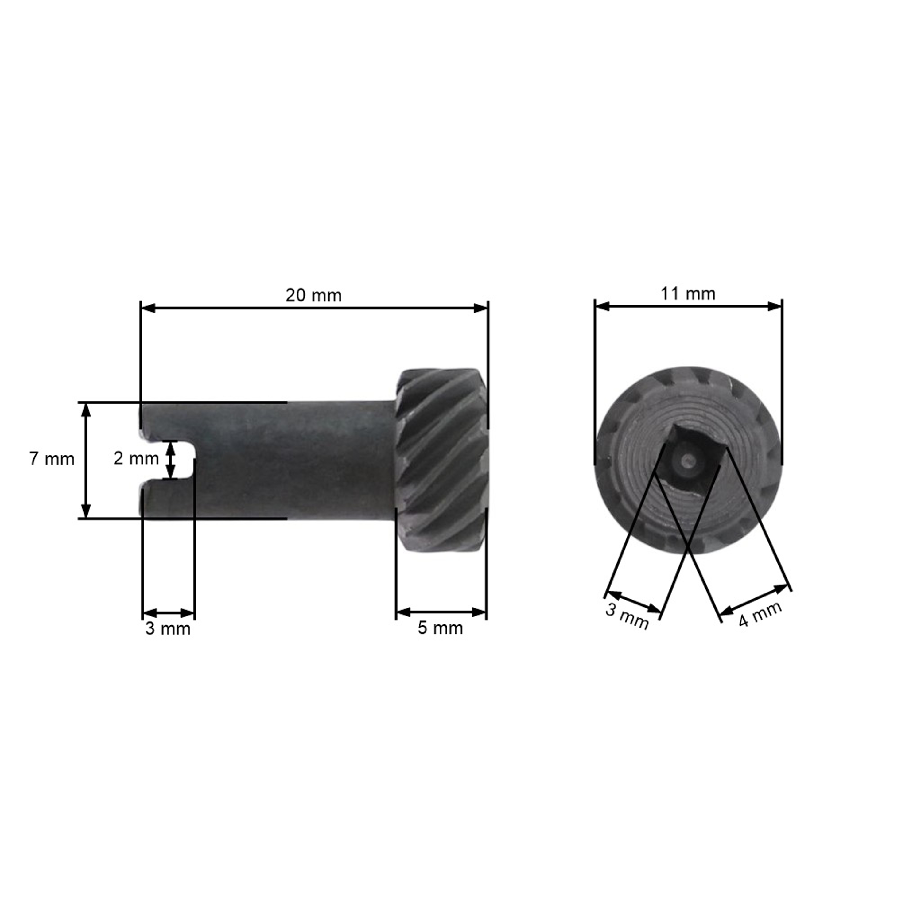 HS Parts napínák řetězu pro motorové čínské pily obsah motoru 45 ccm 52 ccm 58 ccm