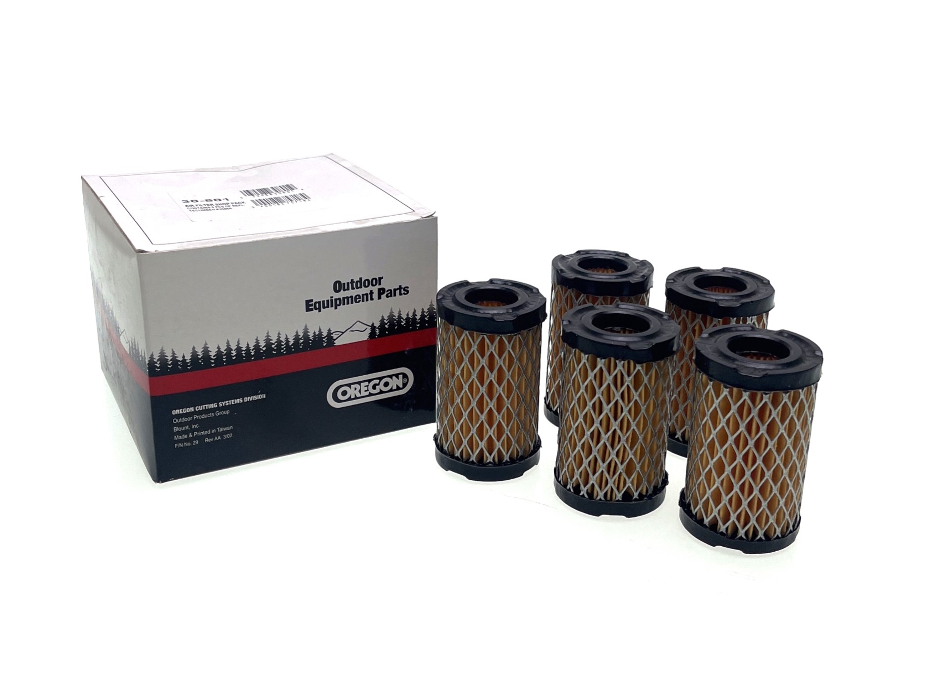 5 x Oregon vzduchový filtr pro motory Tecumseh Tecnamotor Spektra Centura ECV TVS H35 73 mm x 44 mm x 21 mm (OEM 2341-0051)