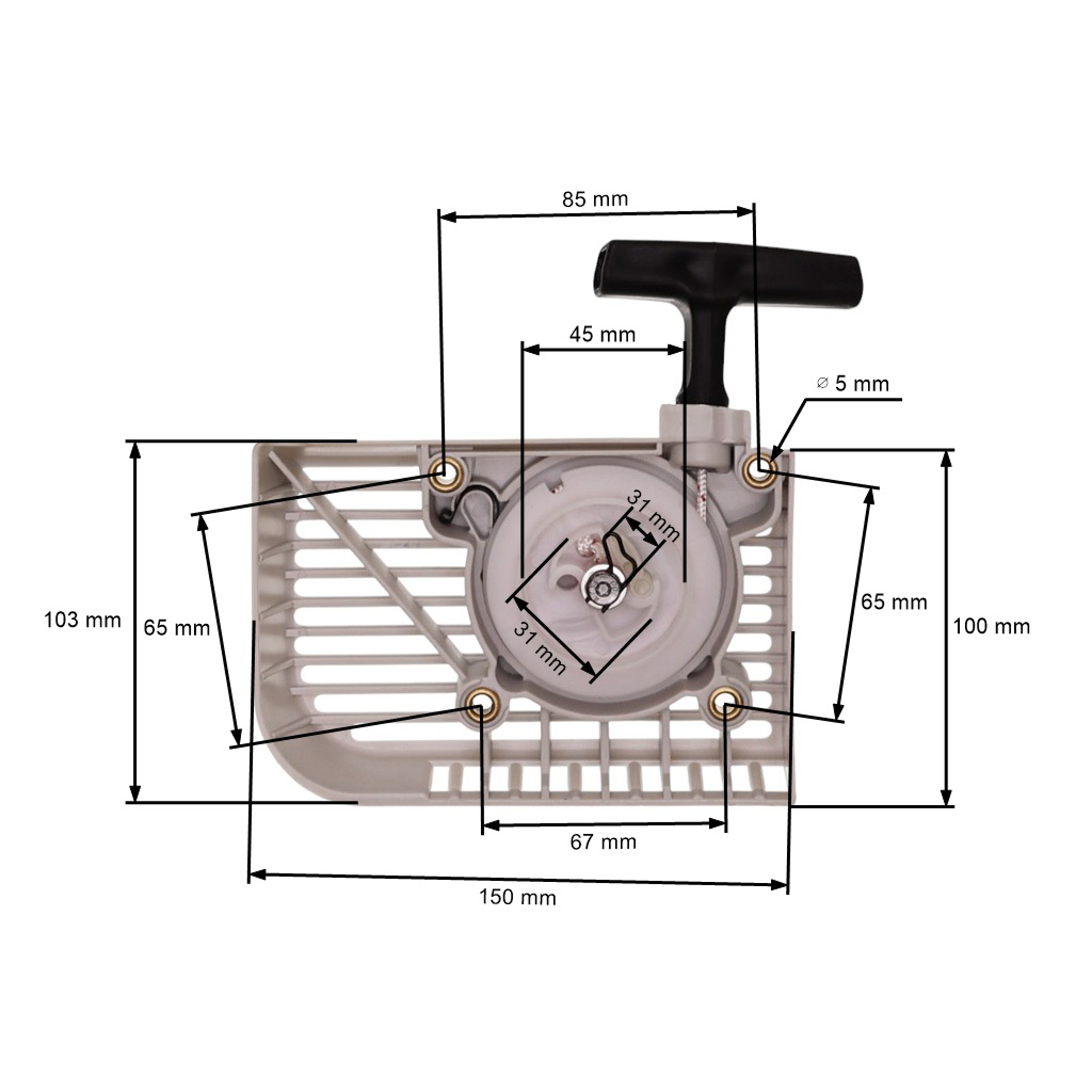 Startér pro křovinořezy Stihl FS160 FS180 FS220 FS280 FS290 (OEM 41191900401)
