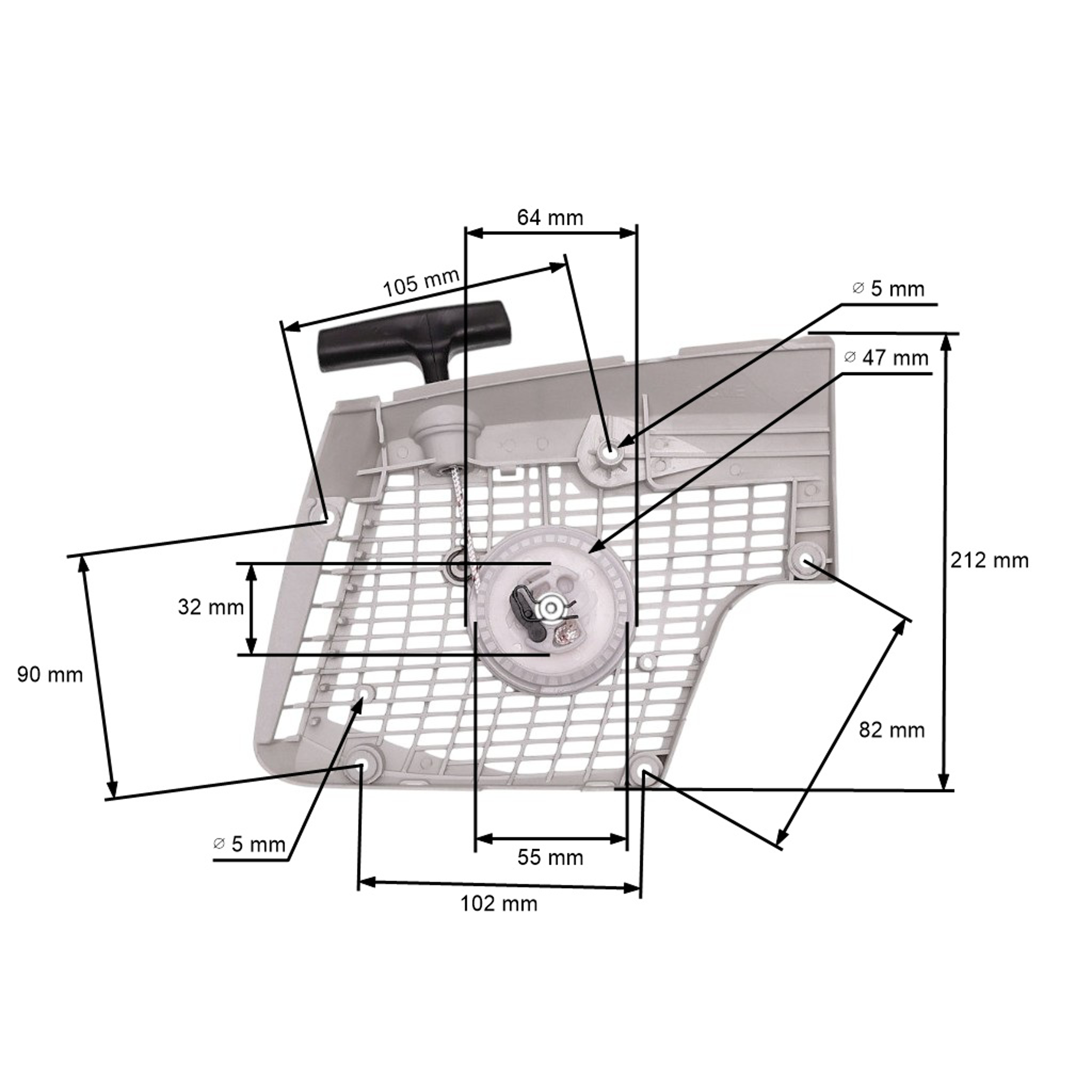 Kompletní startér pro motorové pily Stihl MS270 MS280 MS270 C MS280 C (OEM 11330802808)