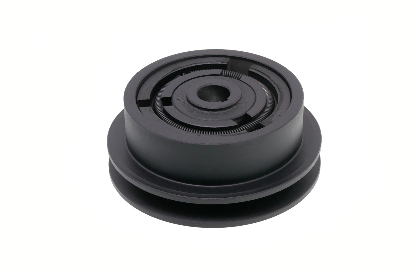 Spojka pro motorové kultivátory vnější průměr 128 mm x průměr otvoru 19 mm na 1 klínový řemen 13 mm