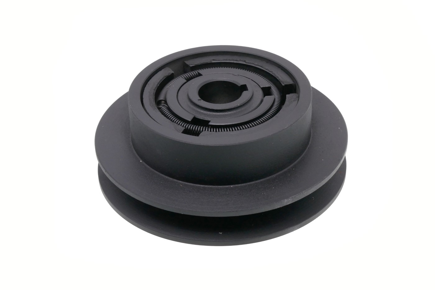 Spojka pro motorové kultivátory vnější průměr 148 mm x průměr otvoru 25 mm na 2 klínové řemeny 17 mm