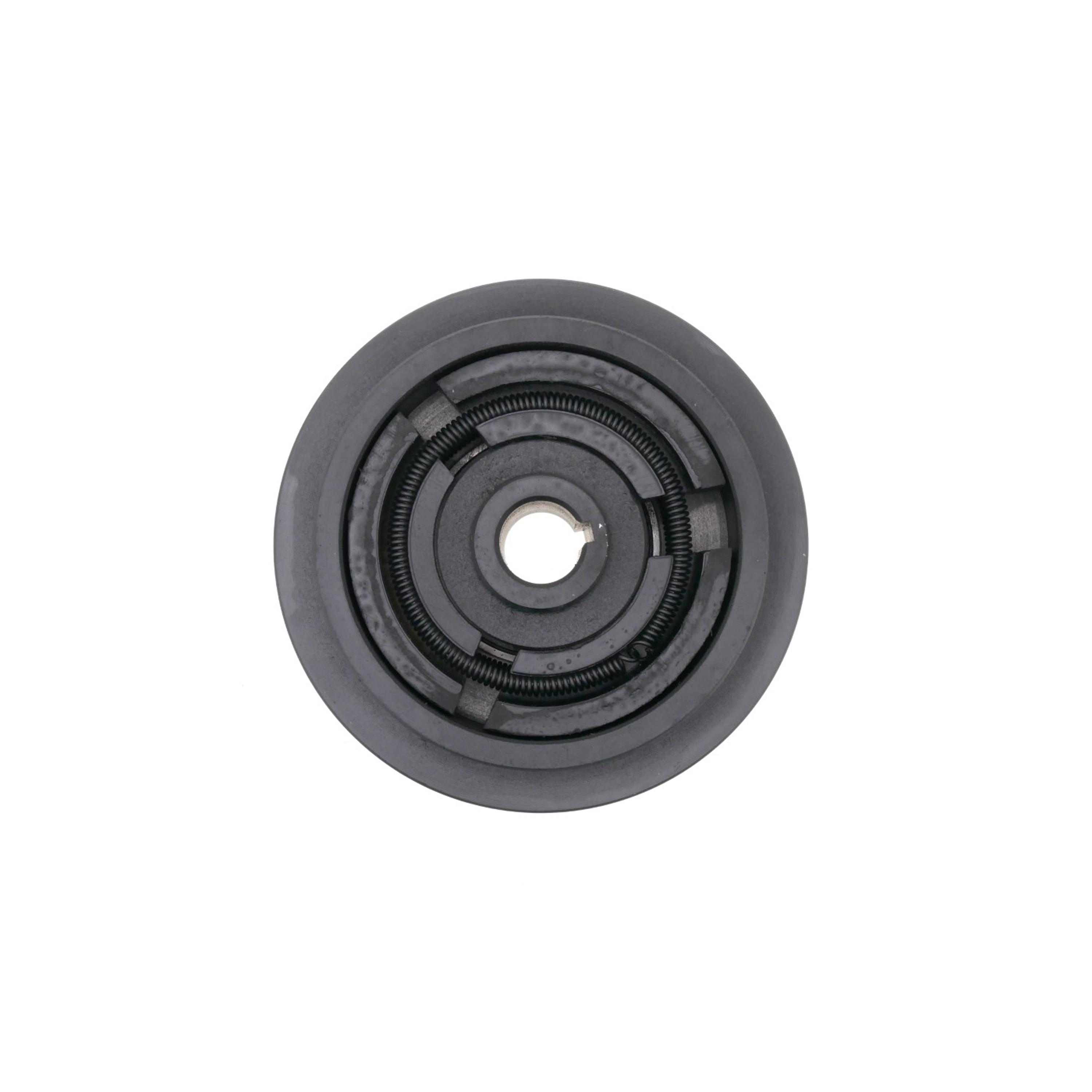 Spojka pro motorové kultivátory vnější průměr 128 mm x průměr otvoru 19 mm na 2 klínové řemeny 13 mm