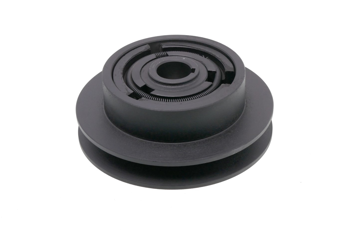 Spojka pro motorové kultivátory vnější průměr 148 mm x průměr otvoru 25,4 mm na 1 klínový řemen 17 mm