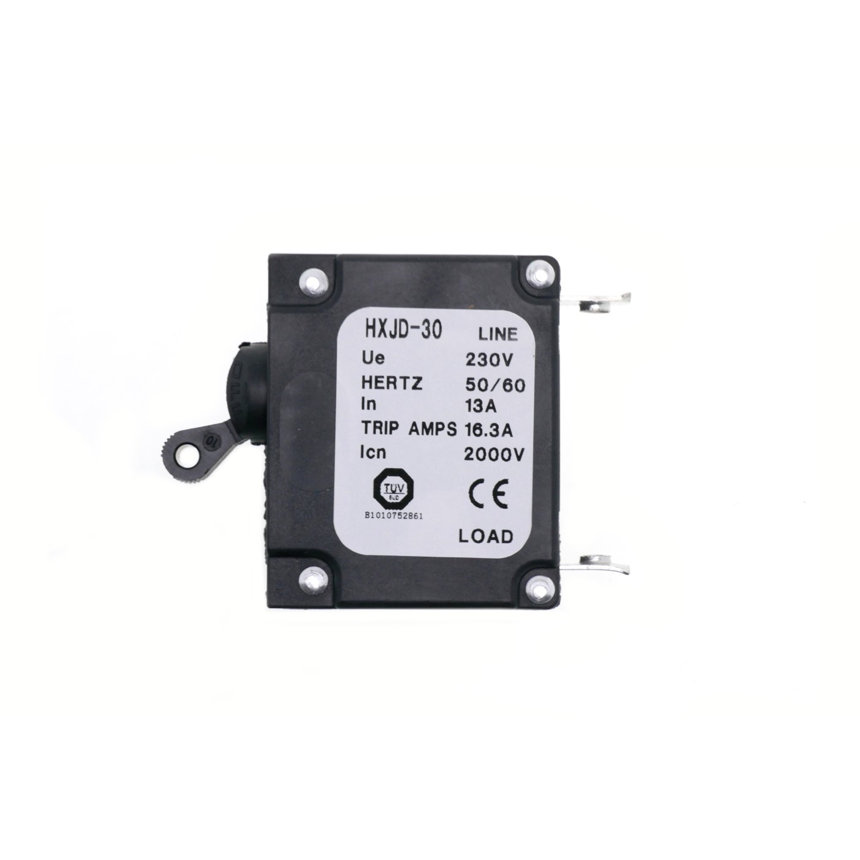 Proudový chránič 13A pro generátory (230V Hertz 50/60 In 13A Trip AMPS 16.3A Icn 2000A)