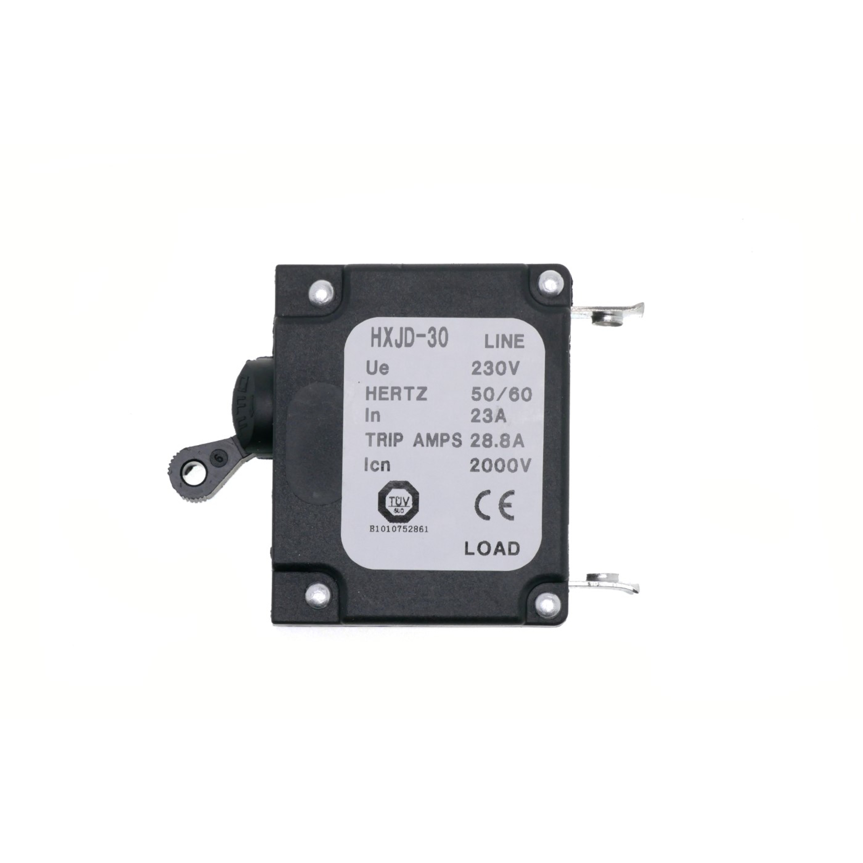 Proudový chránič 13A pro generátory (230V Hertz 50/60 In 23A Trip AMPS 28.8A Icn 2000A)