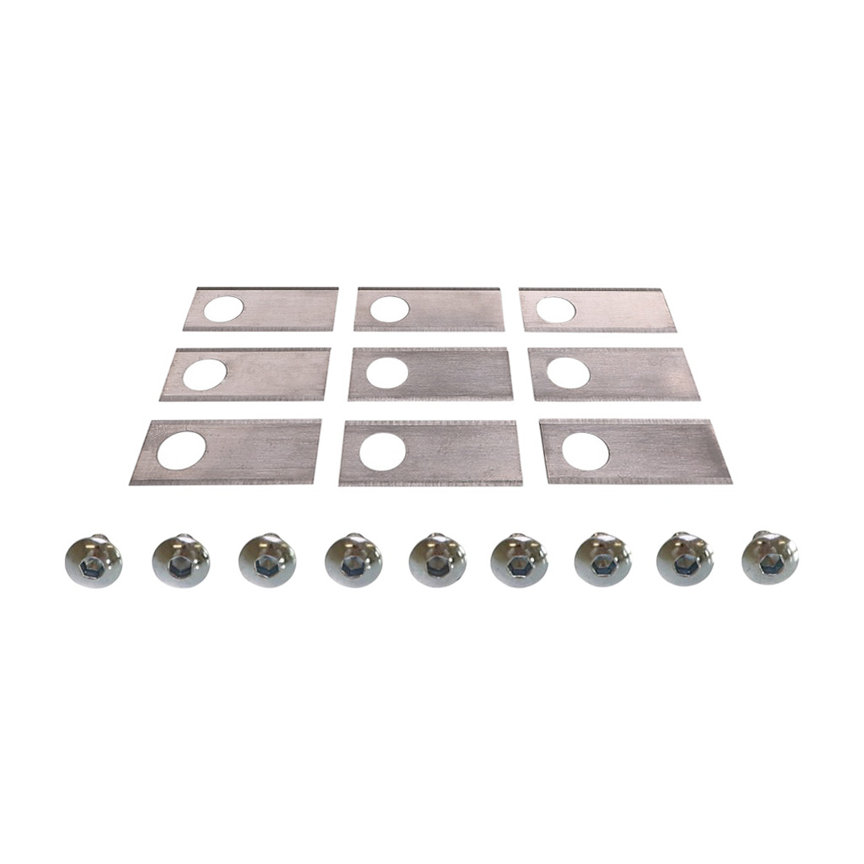 Sada 9 ks. žacích nožů 3,9 cm (1,5") pro robotické sekačky Honda Miimo 310 Miimo 520 Miimo HRM 500 HRM Miimo 3000 (OEM 06511VP7310 72511-VP7-030)