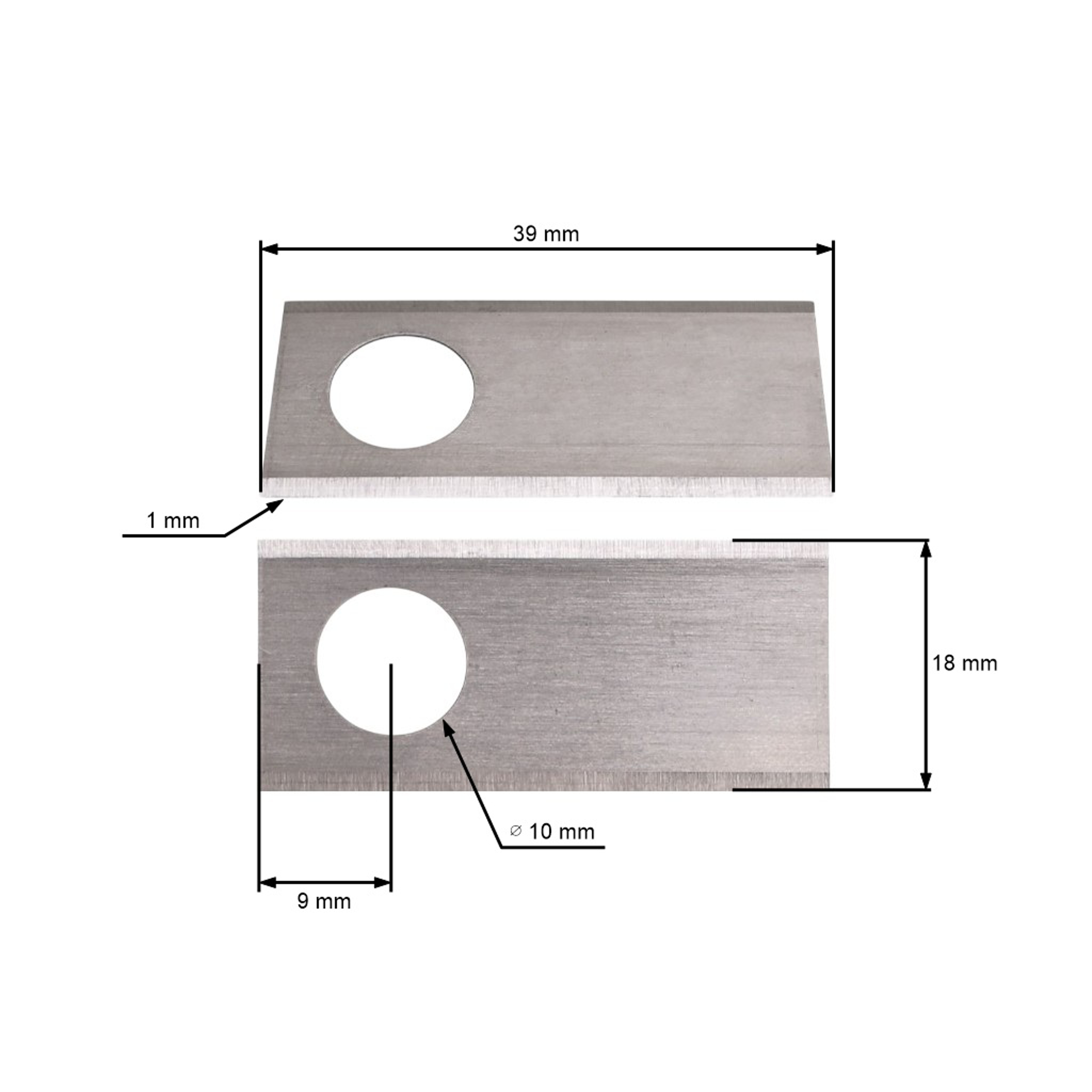Sada 9 ks. žacích nožů 3,9 cm (1,5") pro robotické sekačky Honda Miimo 310 Miimo 520 Miimo HRM 500 HRM Miimo 3000 (OEM 06511VP7310 72511-VP7-030)