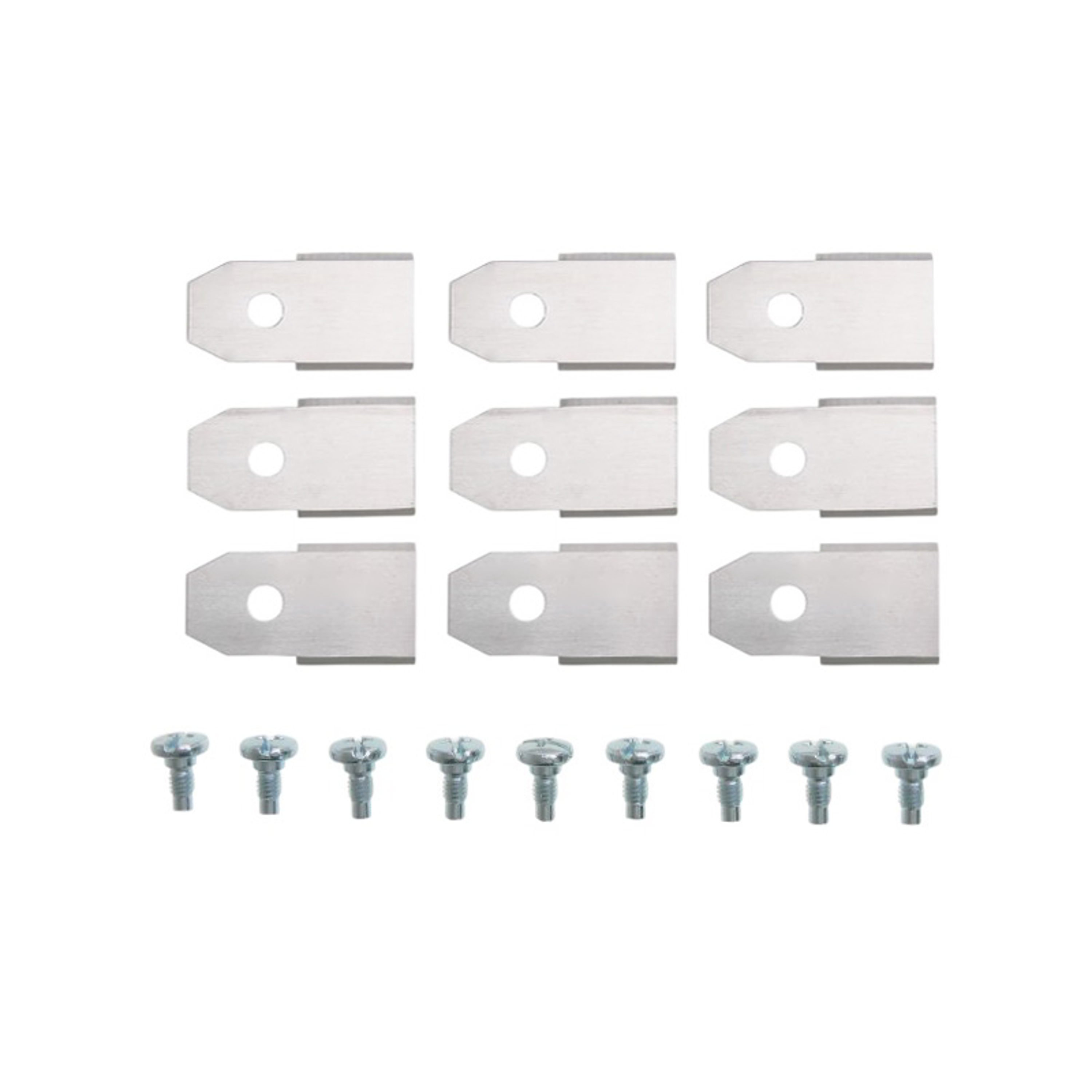 Sada 9 ks. žacích nožů 3,5 cm (1,4") pro robotické sekačky Husqvarna McCulloch Flymo Gardena (OEM 577864603 535138702 535138703 577864401 577864402)