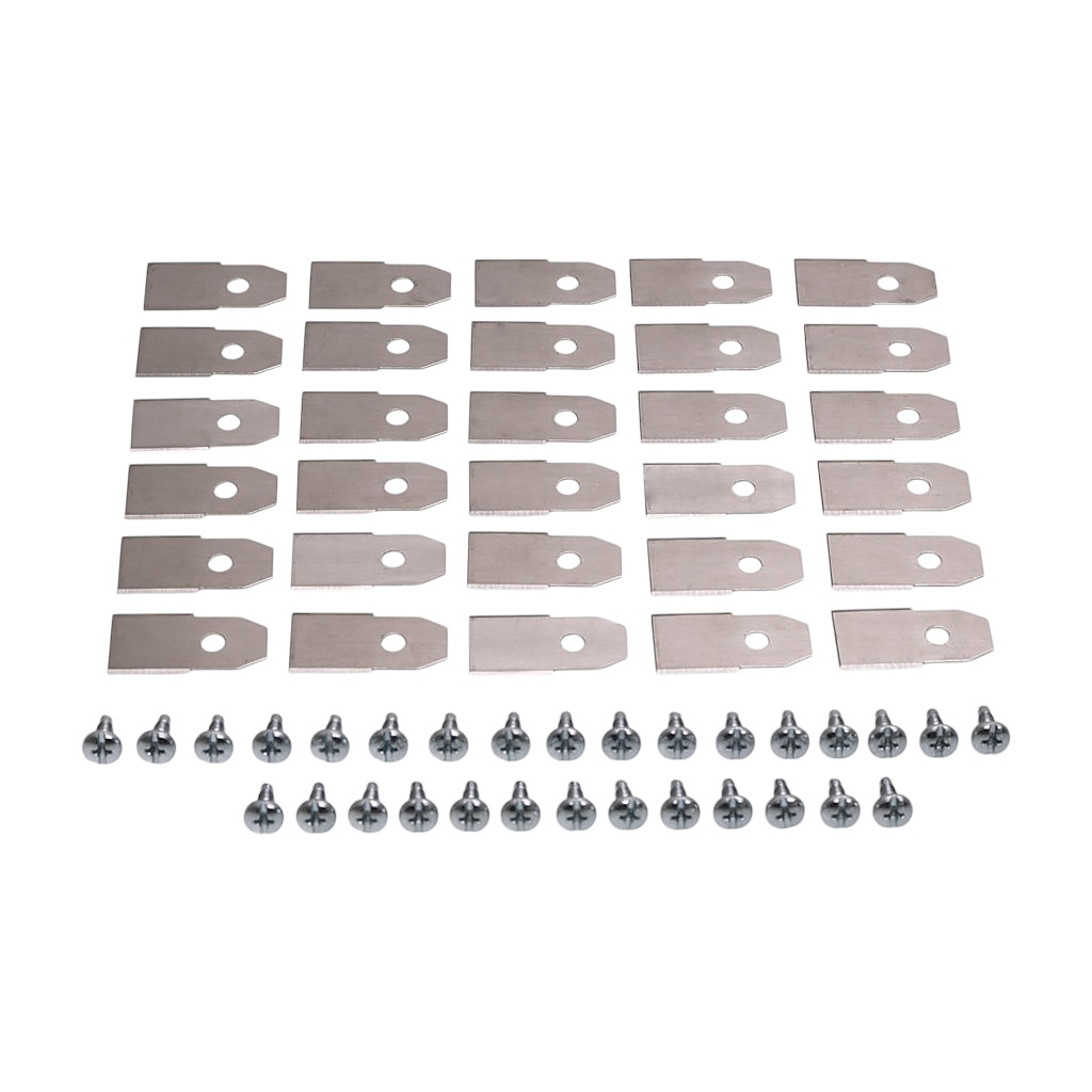 Sada 30 ks. žacích nožů 3,5 cm (1,4") pro robotické sekačky Husqvarna McCulloch Flymo Gardena (OEM 577864603 535138702 535138703 577864401 577864402)