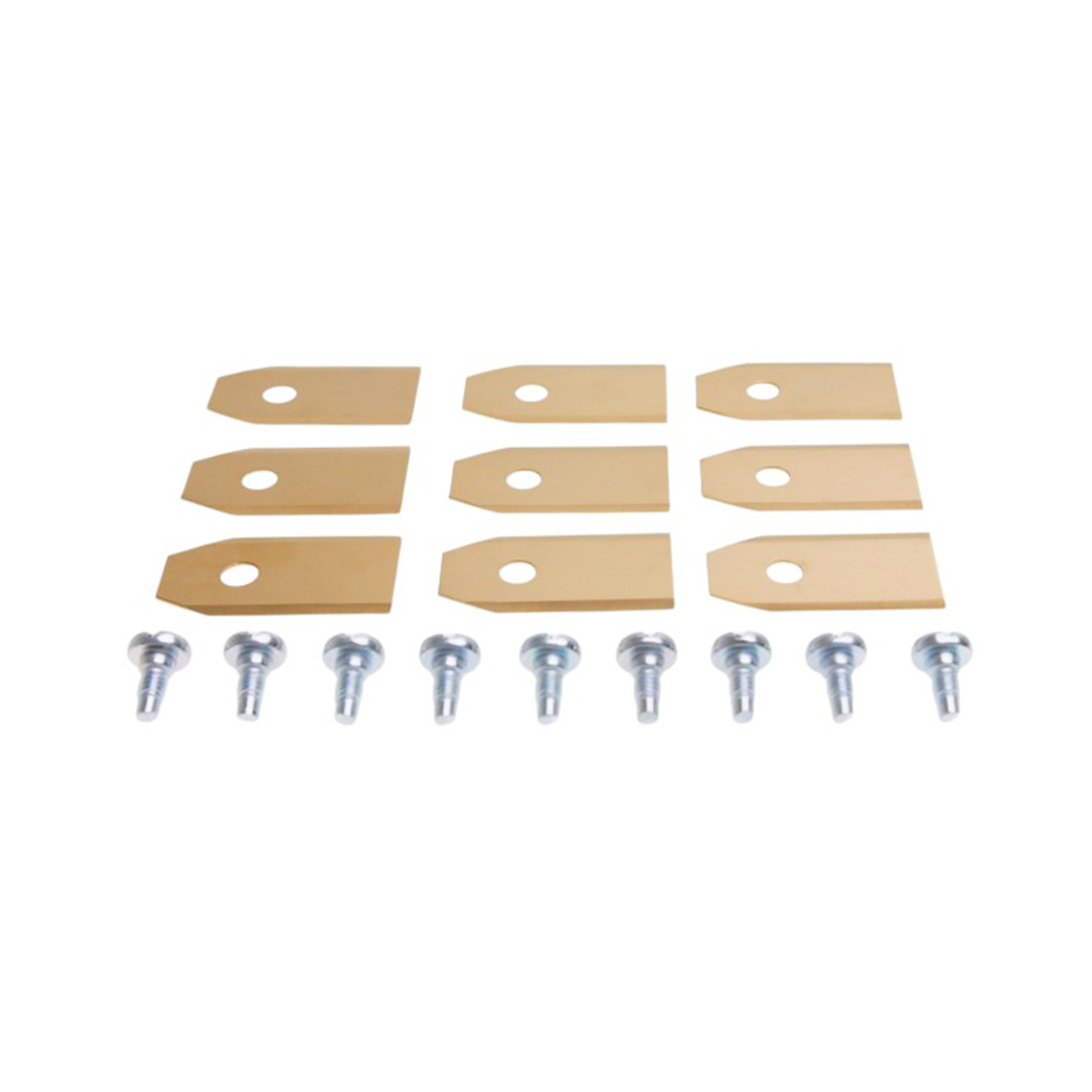 Sada 9 ks. žacích nožů 3,5 cm (1,4") pro robotické sekačky Husqvarna McCulloch Flymo Gardena (OEM 577864603 535138702 535138703 577864401 577864402)