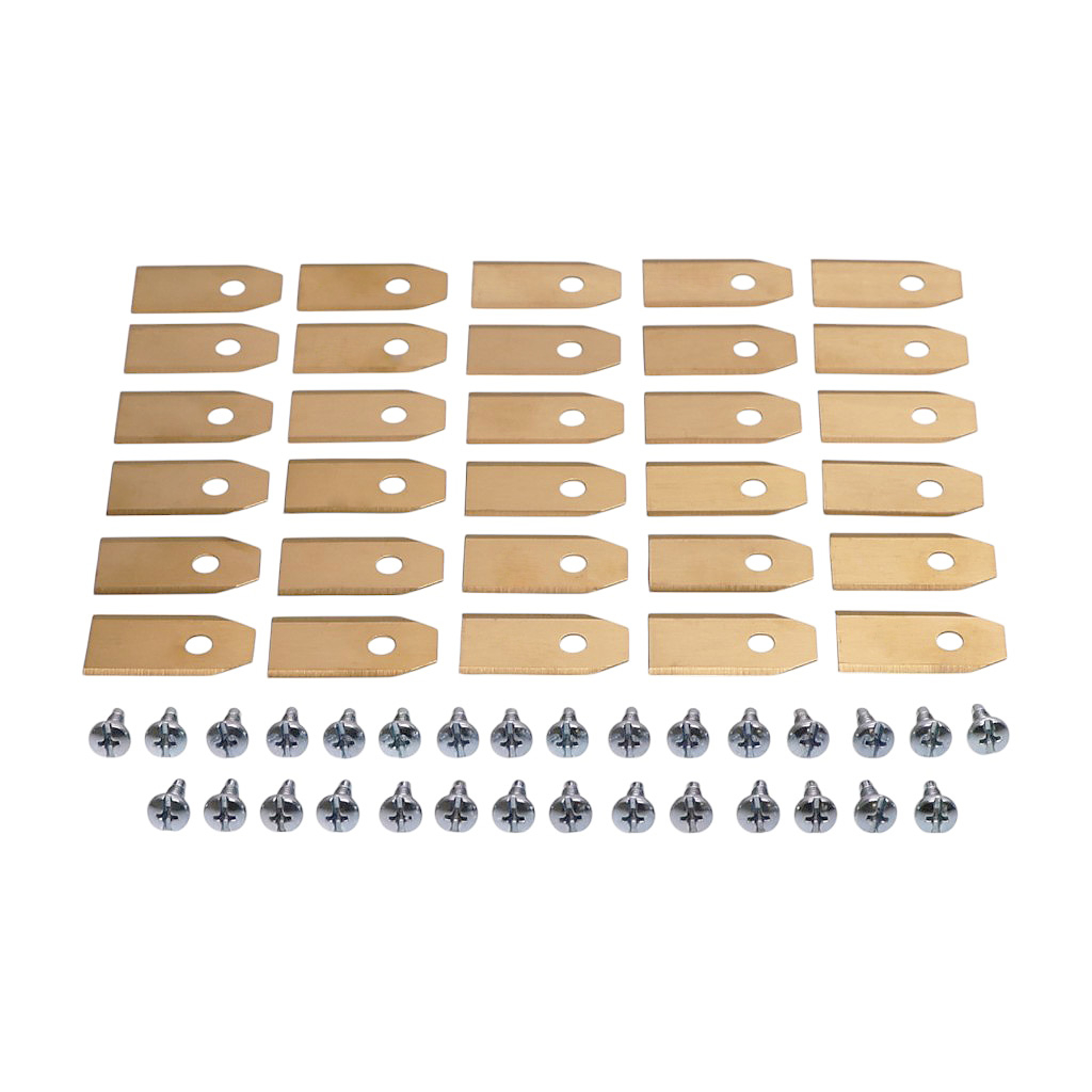 Sada 30 ks. žacích nožů 3,5 cm (1,4") pro robotické sekačky Husqvarna McCulloch Flymo Gardena (OEM 577864603 535138702 535138703 577864401 577864402)