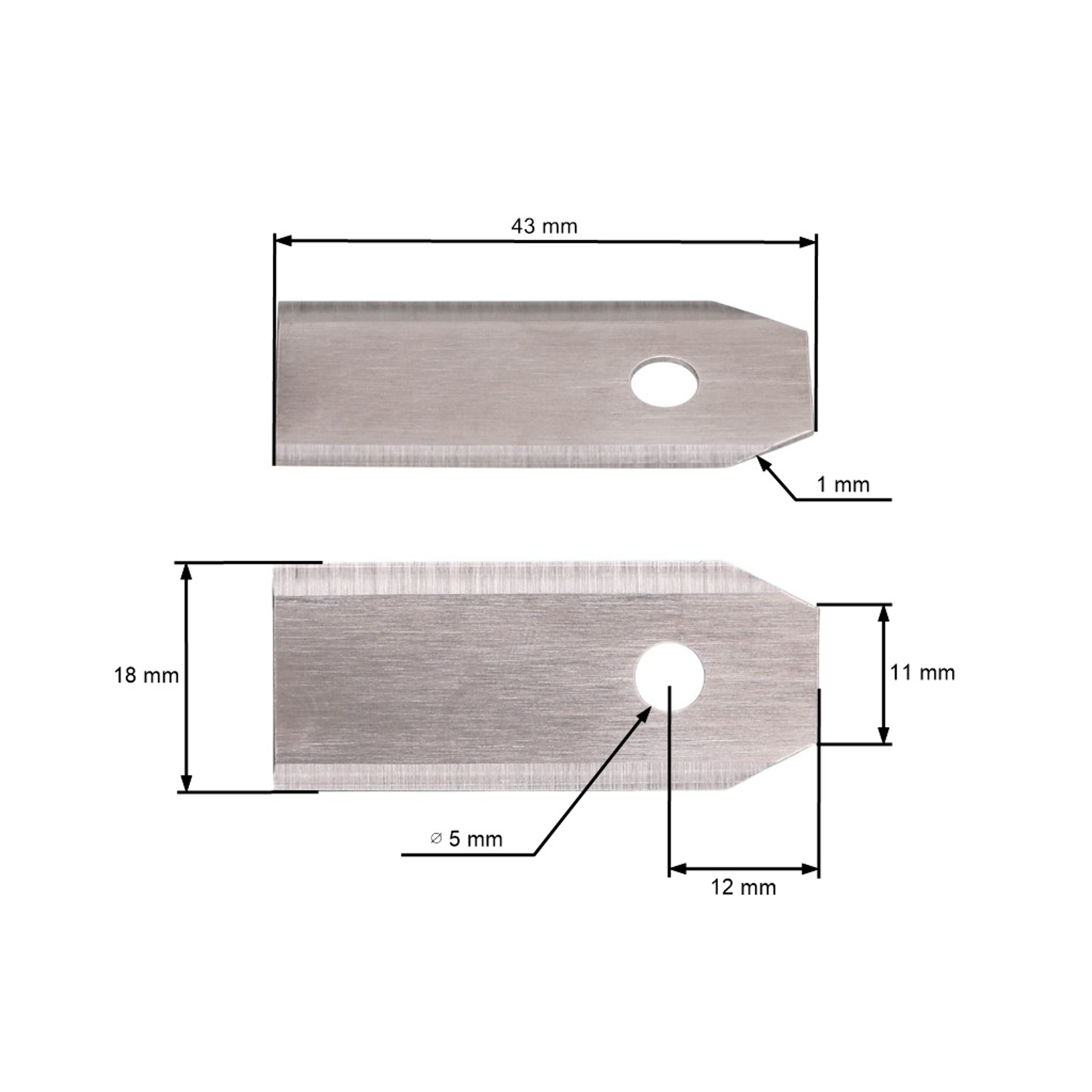 Sada 9 ks. žacích nožů 4,3 cm (1,4") pro robotické sekačky Husqvarna McCulloch Gardena Flymo (OEM 535138701)