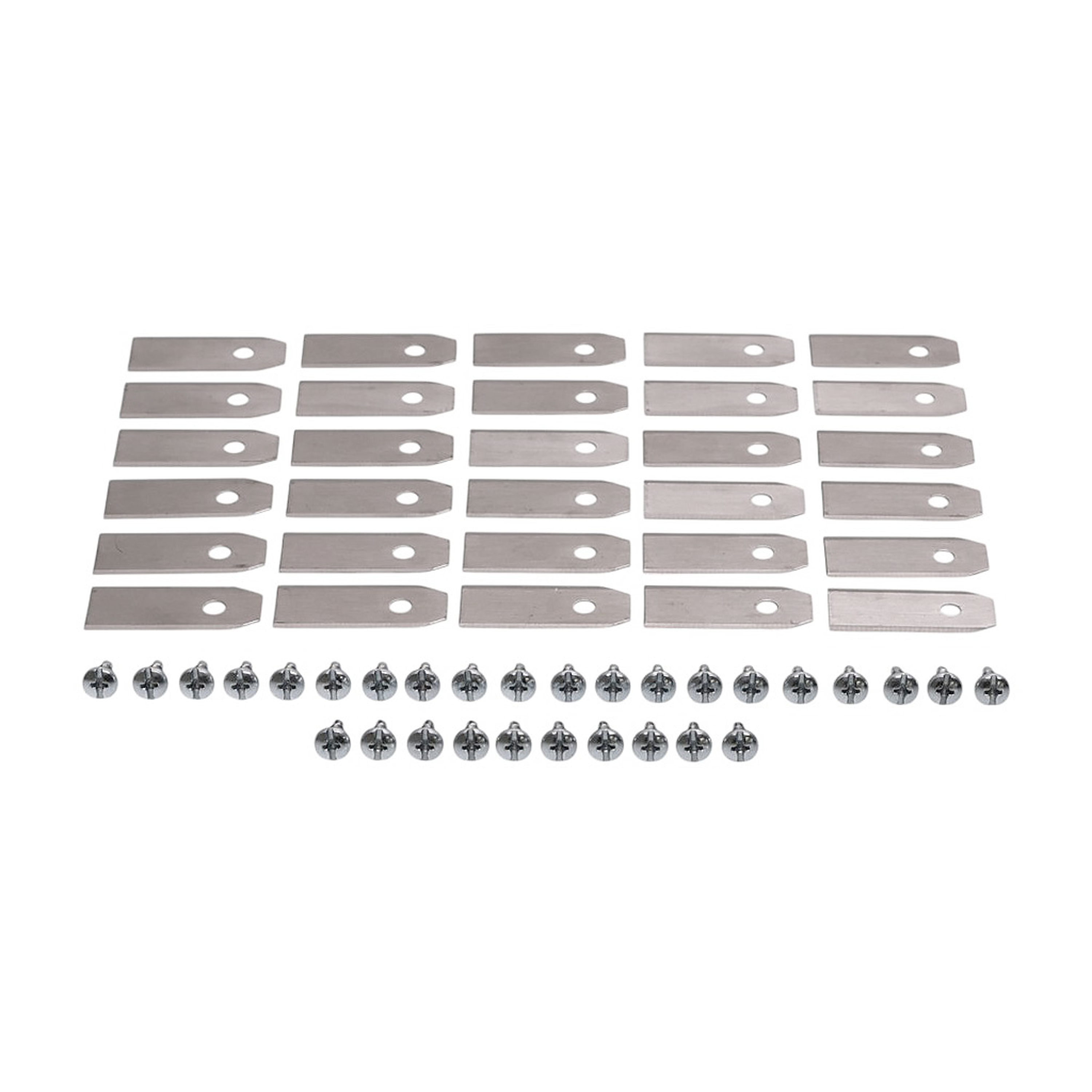 Sada 30 ks. žacích nožů 4,3 cm (1,7") pro robotické sekačky Husqvarna McCulloch Flymo Gardena (OEM 577864603 535138702 535138703 577864401 577864402)