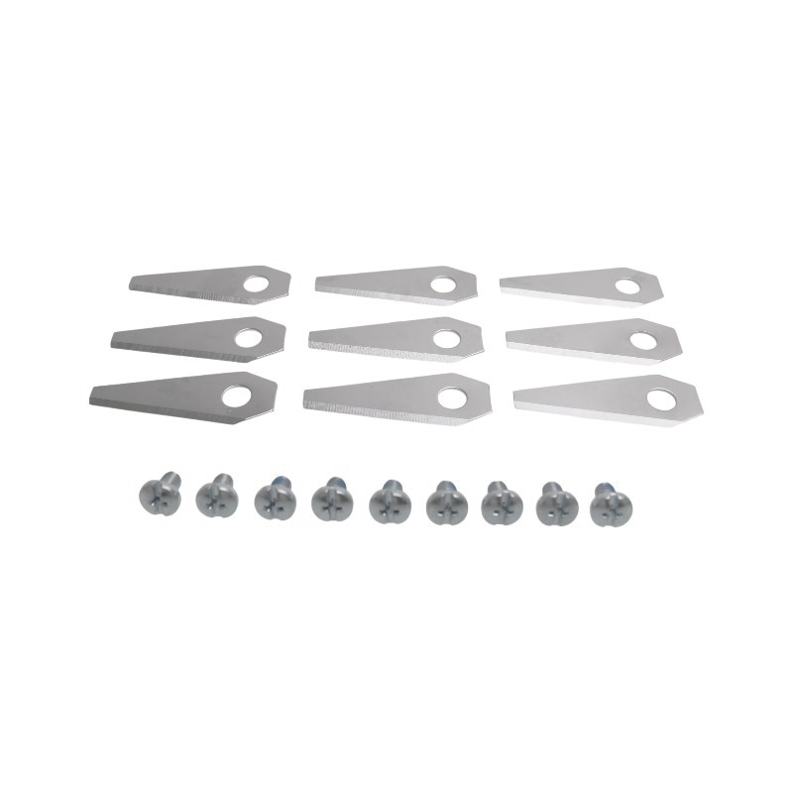 Sada 9 ks. žacích nožů 4,9 cm (2") pro robotické sekačky Bosch Indego 350 Indego 350 Connect Indego 1100 Connect (OEM F016800321)