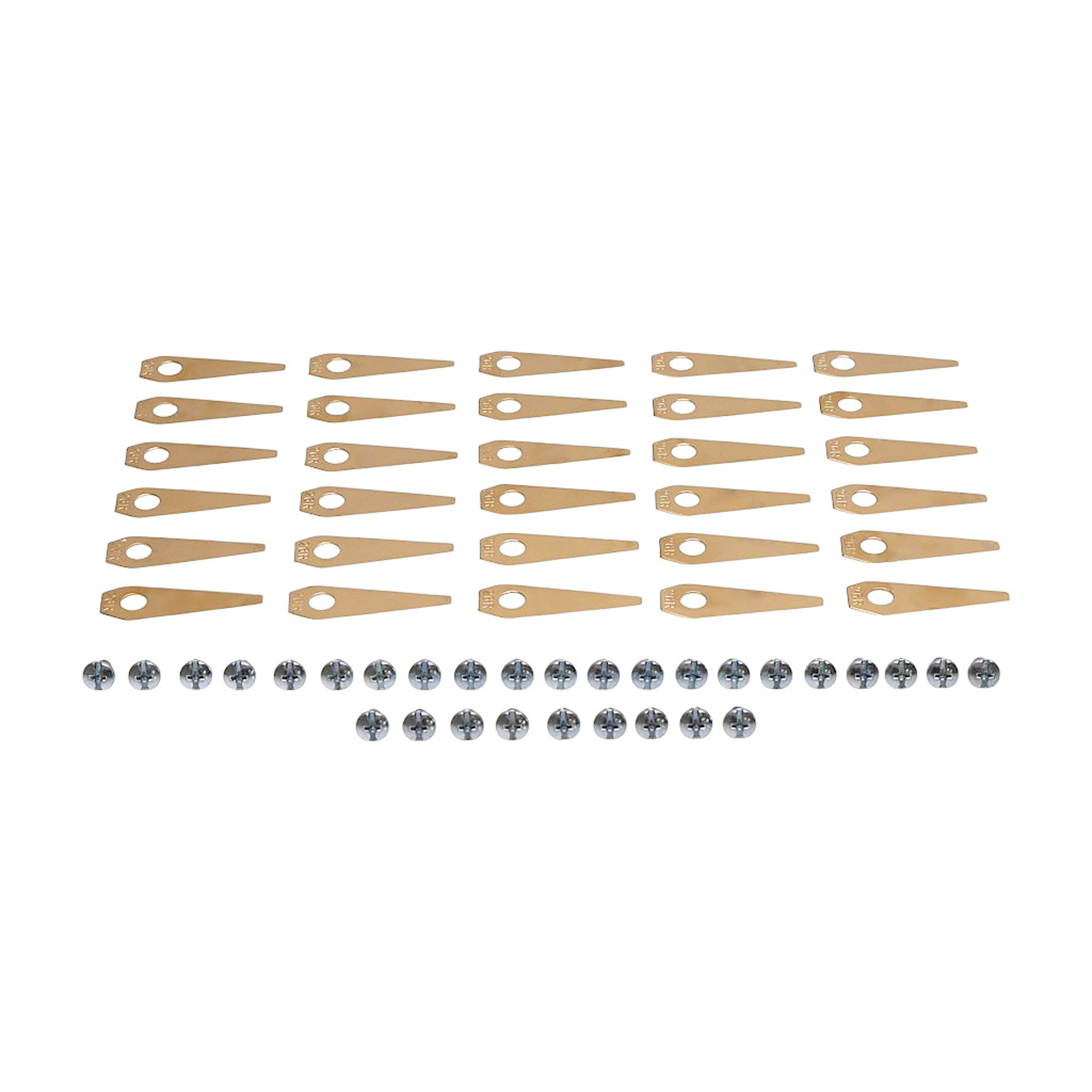 Sada 30 ks. žacích nožů 4,9 cm (2") pro robotické sekačky Bosch Indego 350 Indego 350 Connect Indego 1100 Connect (OEM F016800321)