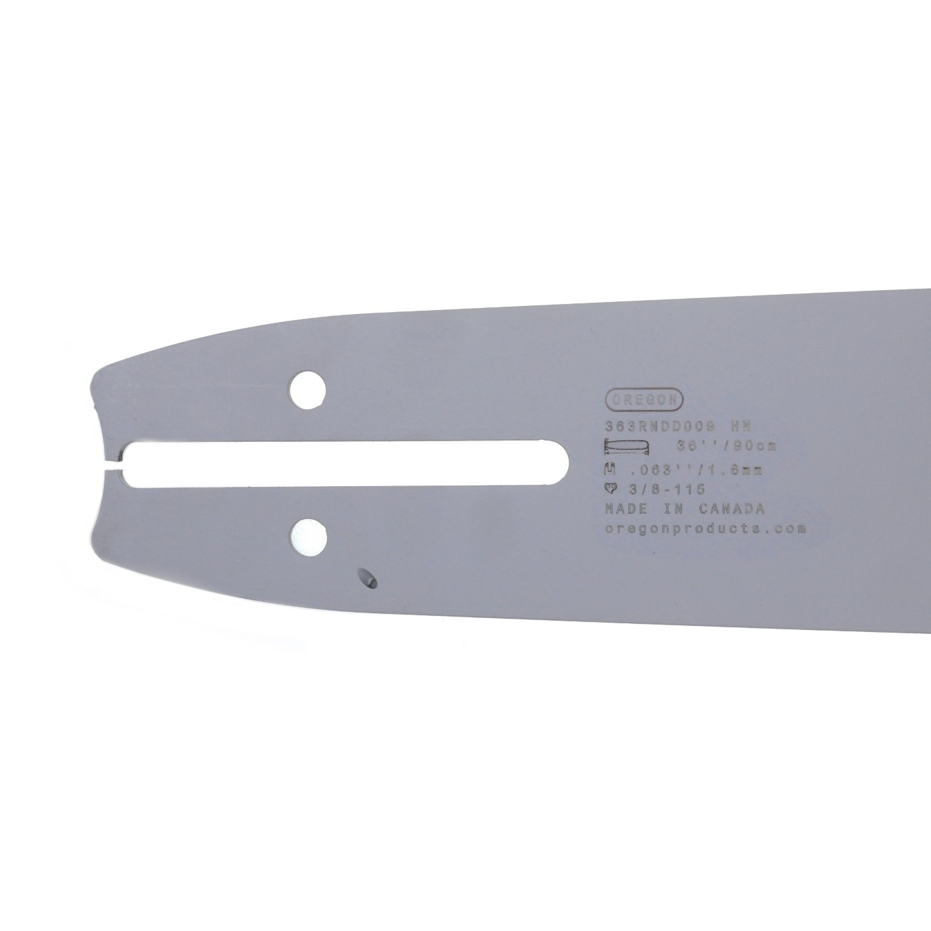 Oregon vodící lišta PowerCut 36" (90 cm) 3/8" .063" (1,6 mm) 363RNDD009 pro Husqvarna 61 66 266 268 272 365 372XP 281 298 380 385 585 Solo 665 670 681 Jonsered 2077 2171 Dolmar PS6400 Shindaiwa 285 577 Makita DCS6400 DCS7301