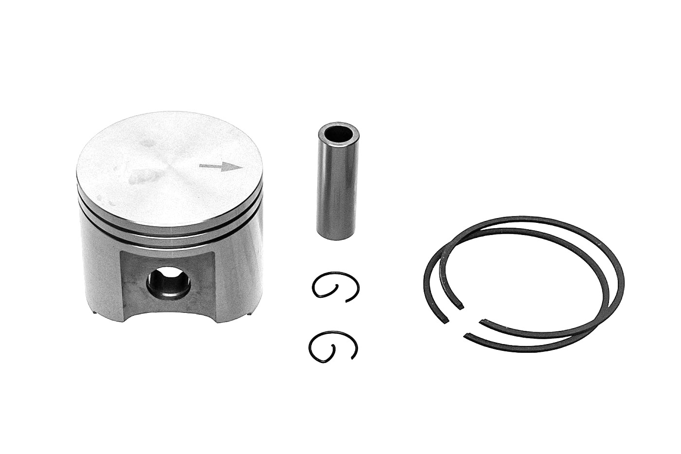 Kompletní píst pro motorové pily Husqvarna 385 385 XP 390 XP Jonsered CS2186 CS2188 55 mm (OEM 537420202)