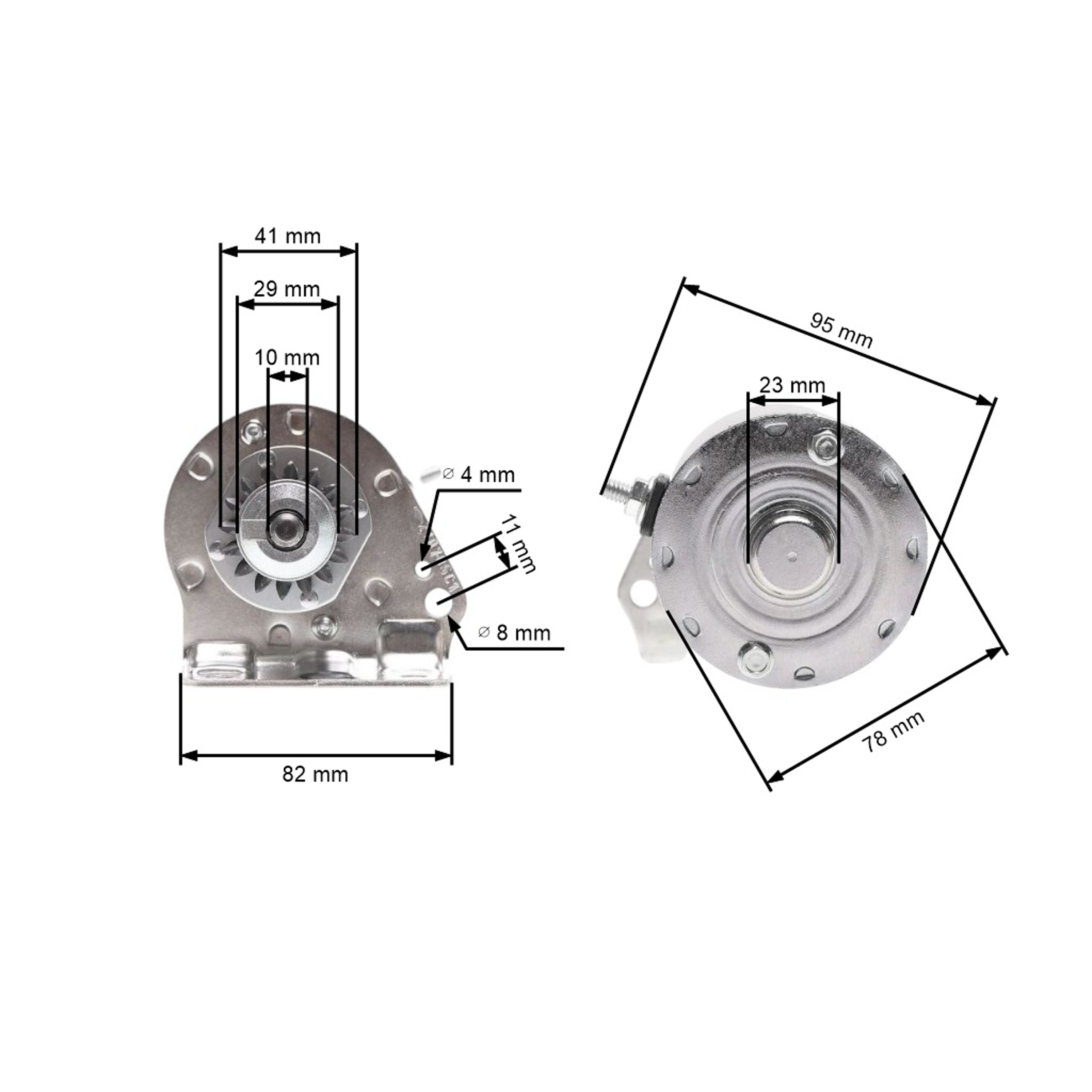 Elektický startér pro motory Briggs & Stratton John Deere Cub Cadet 1972-2002 výkon 7,0 PS - 18,0 PS originální díl (OEM 390838 391423 497595)