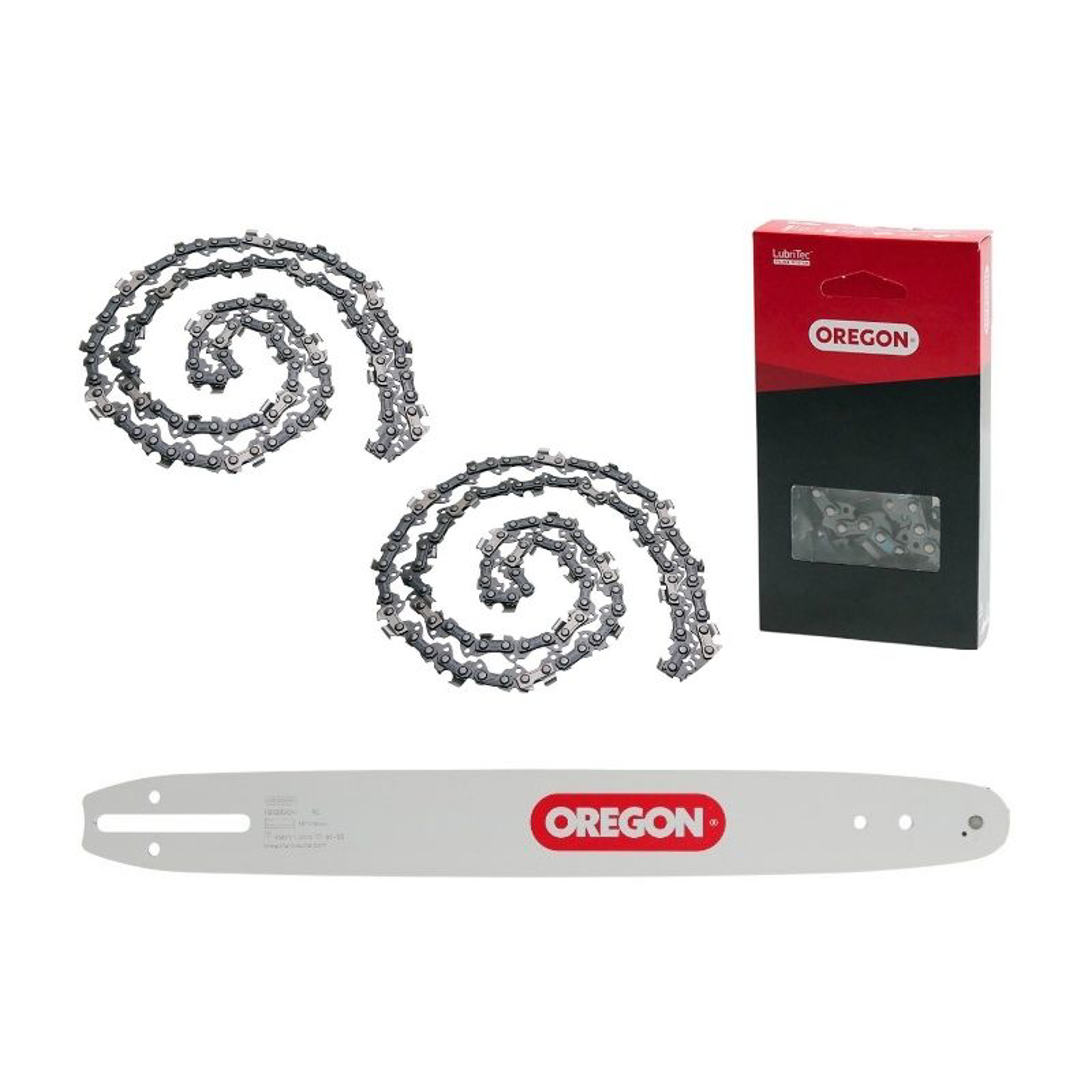 Oregon Combo set vodící lišta 40 cm + 2 x pilový řetěz pro motorové pily Husqvarna 136 140 141 236 Partner 350 351 Dolmar 100 101 102 Oleomac 931 940 Jonsered 2035 CS2138 CS2234