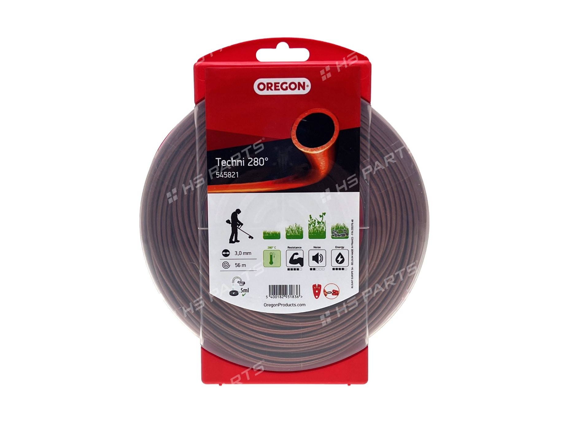 Žací struna Oregon Techni 280° pro profesionální použití 3,0 mm x 56 m