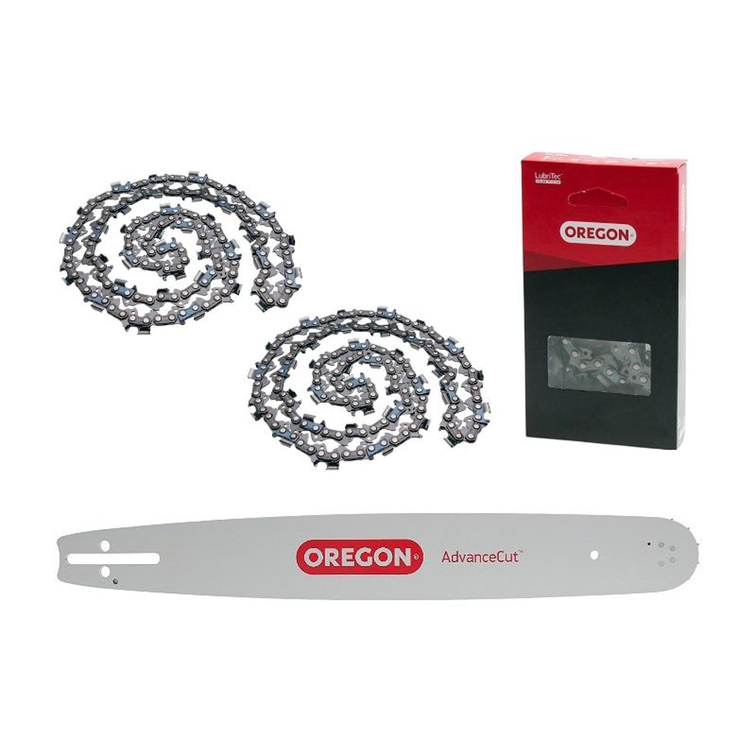 Oregon Combo set vodící lišta 45 cm + 2 x pilový řetěz pro motorové pily Husqvarna 55 242 257 345 357 435 450 Solo 639 941 950 Jonsered 2045 2152 2156 Dolmar 109 110 PS4600