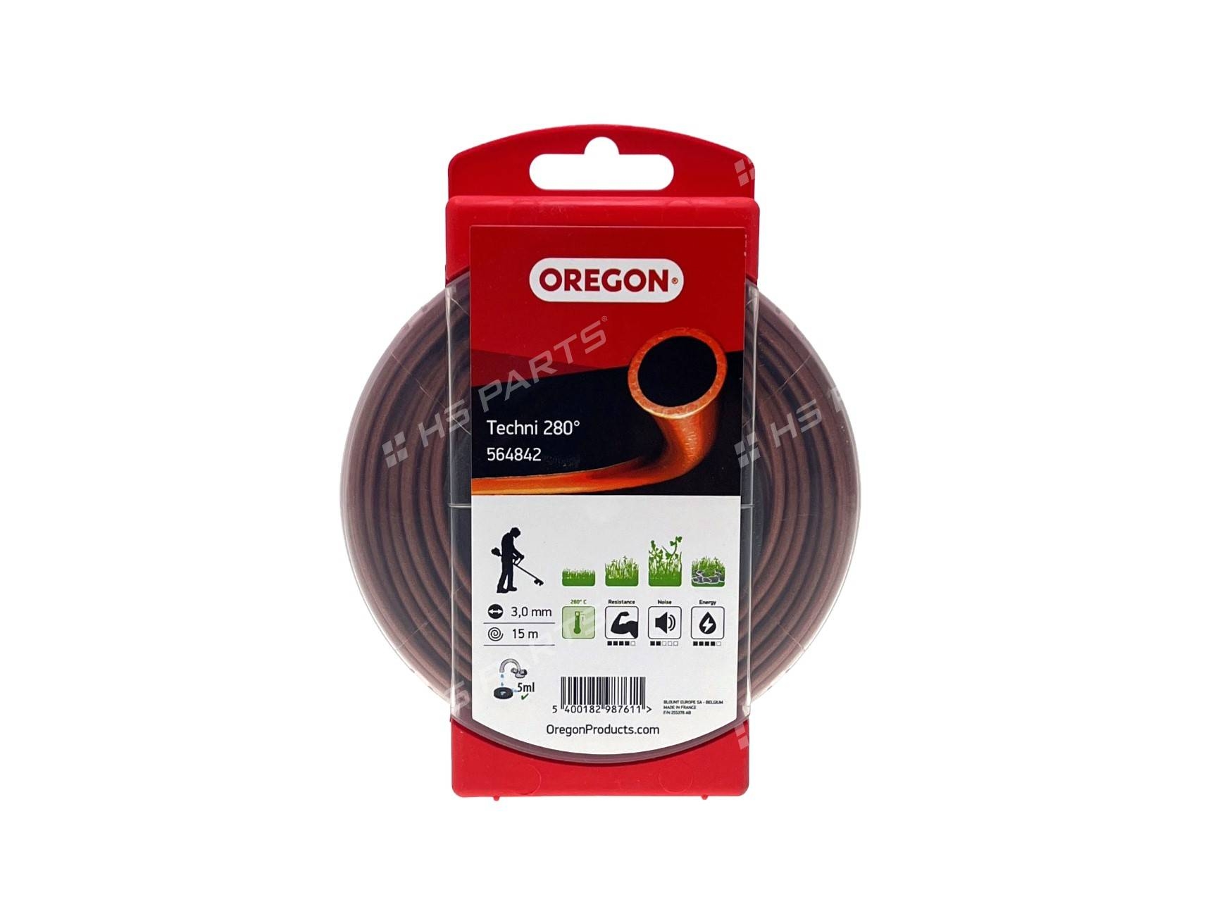 Žací struna Oregon Techni 280° pro profesionální použití 3,0 mm x 15 m