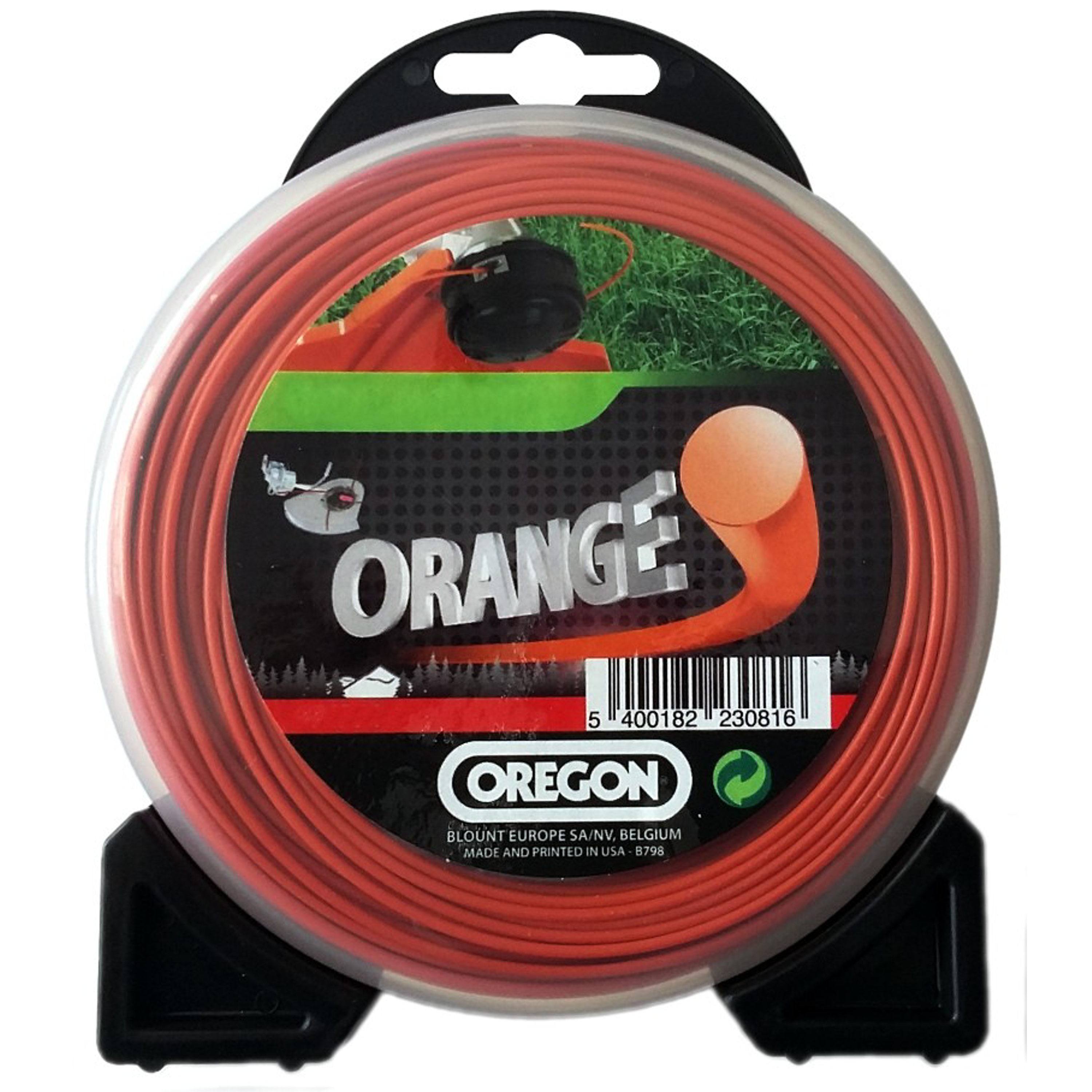 Žací struna oranžová kulatá 2,7mm x 12m OREGON