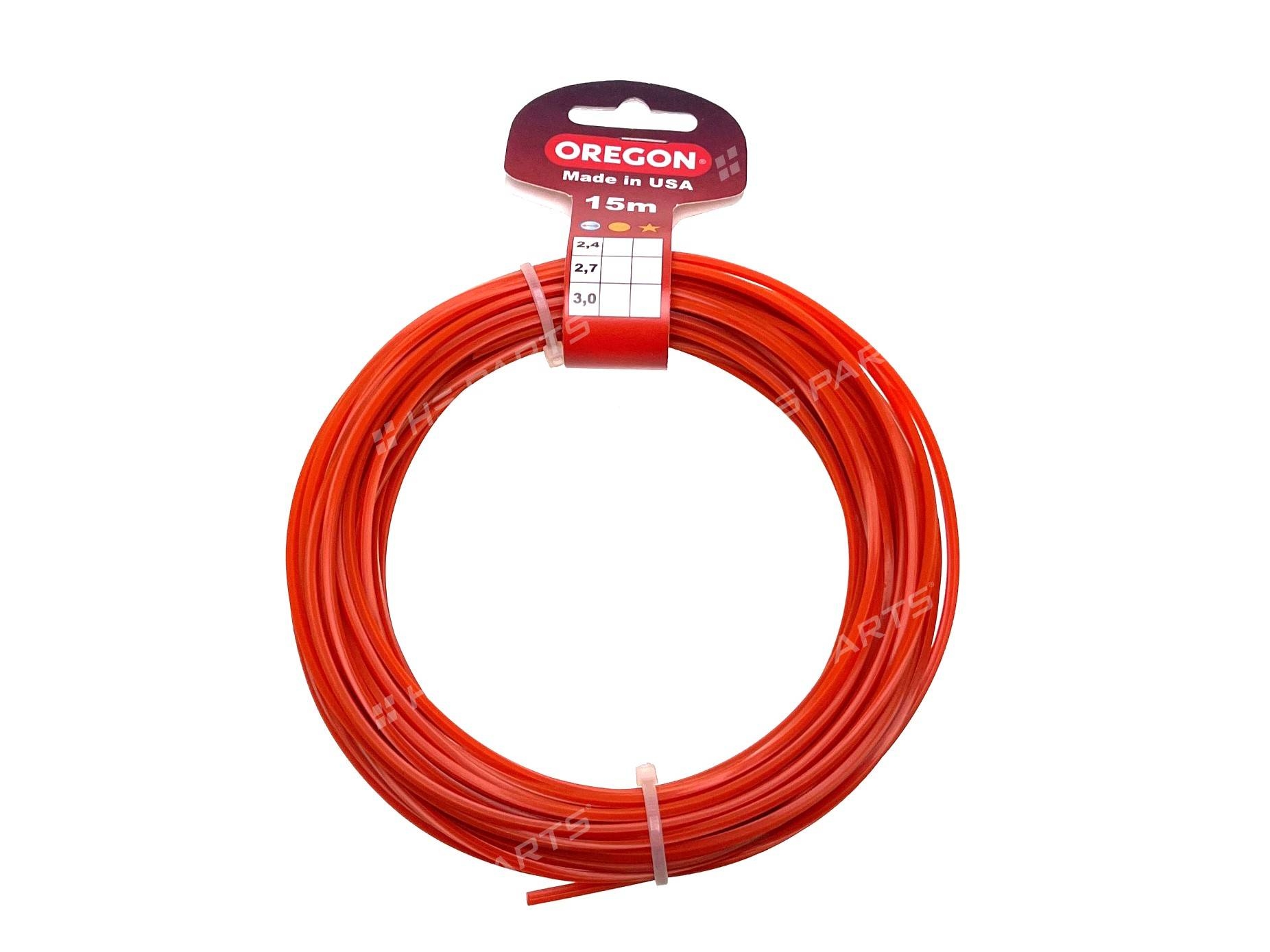 Oregon vyžínací struna hvězda 2,7 mm x 15 m