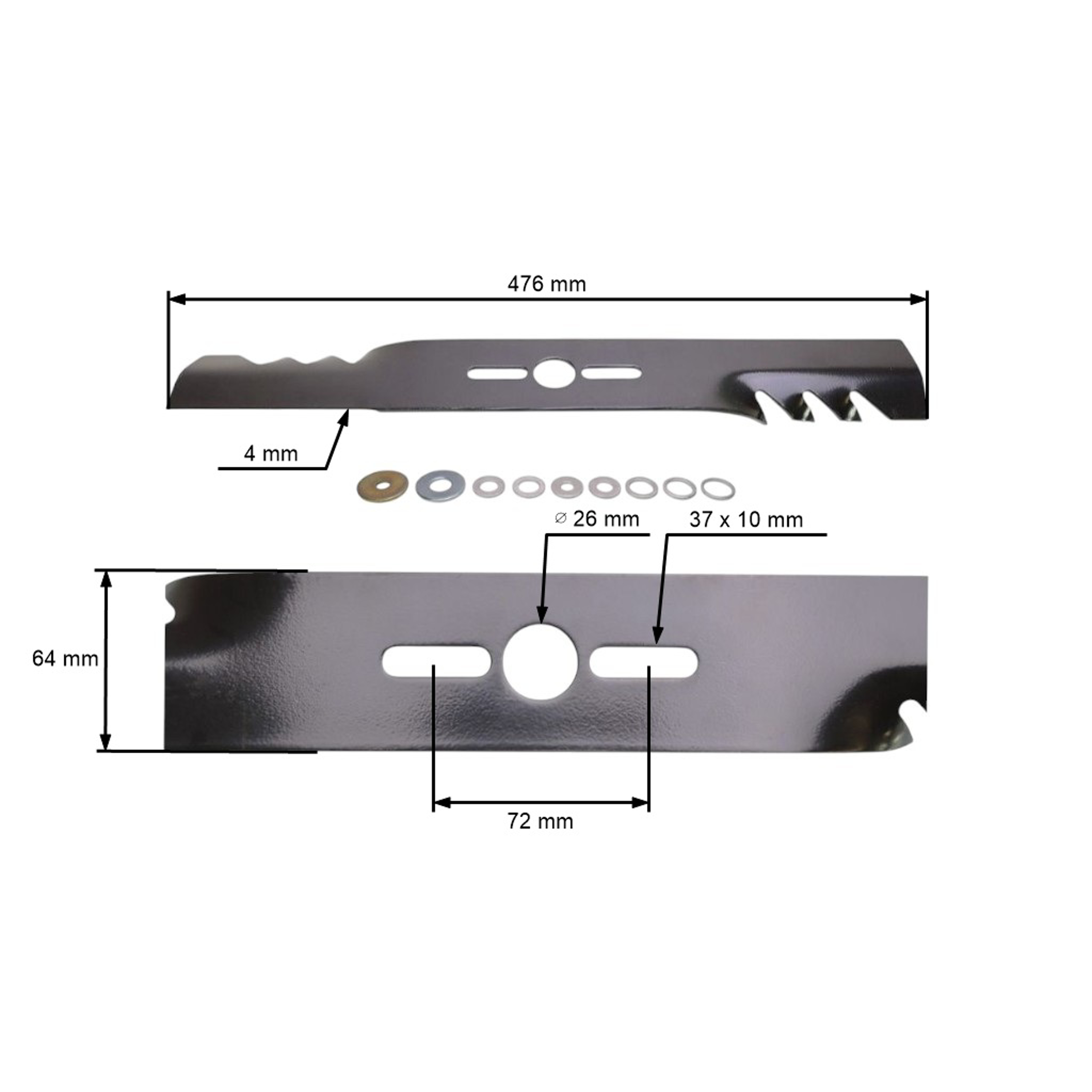 Univerzální mulčovací nůž Oregon 47,6 cm (19") pro motorové sekačky