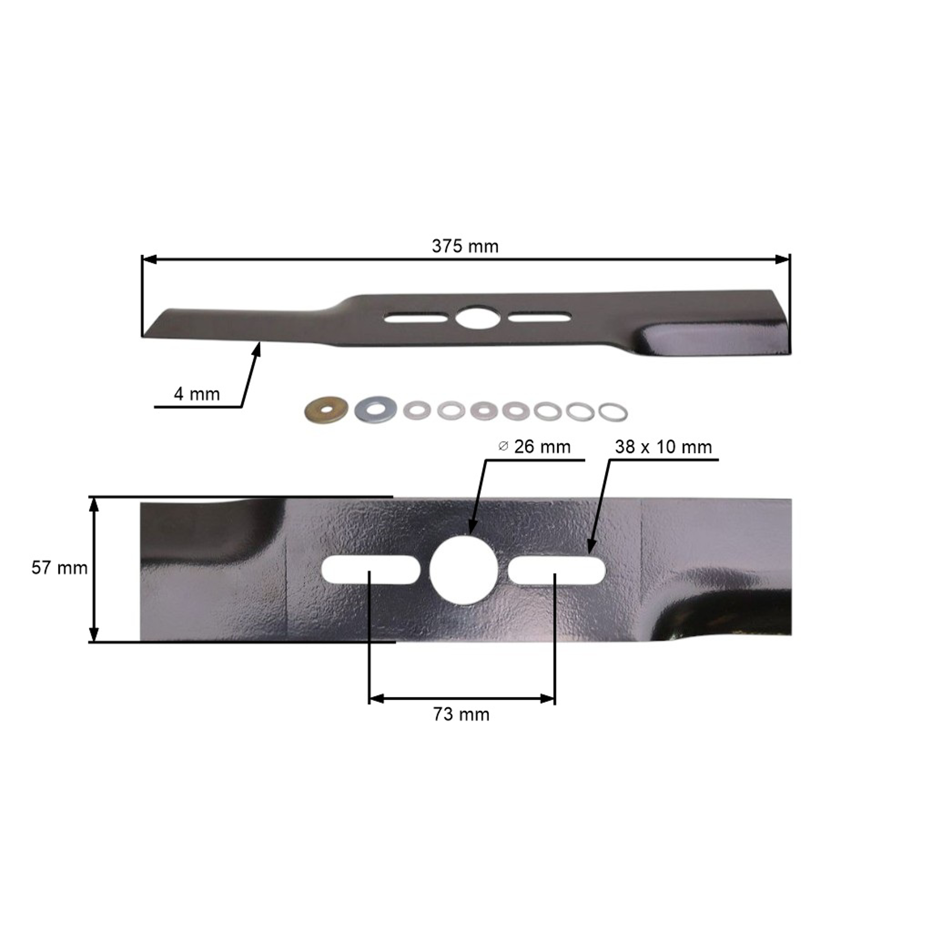 Oregon univerzální žací nůž s redukční podložkou pro sekačky 37,5 cm