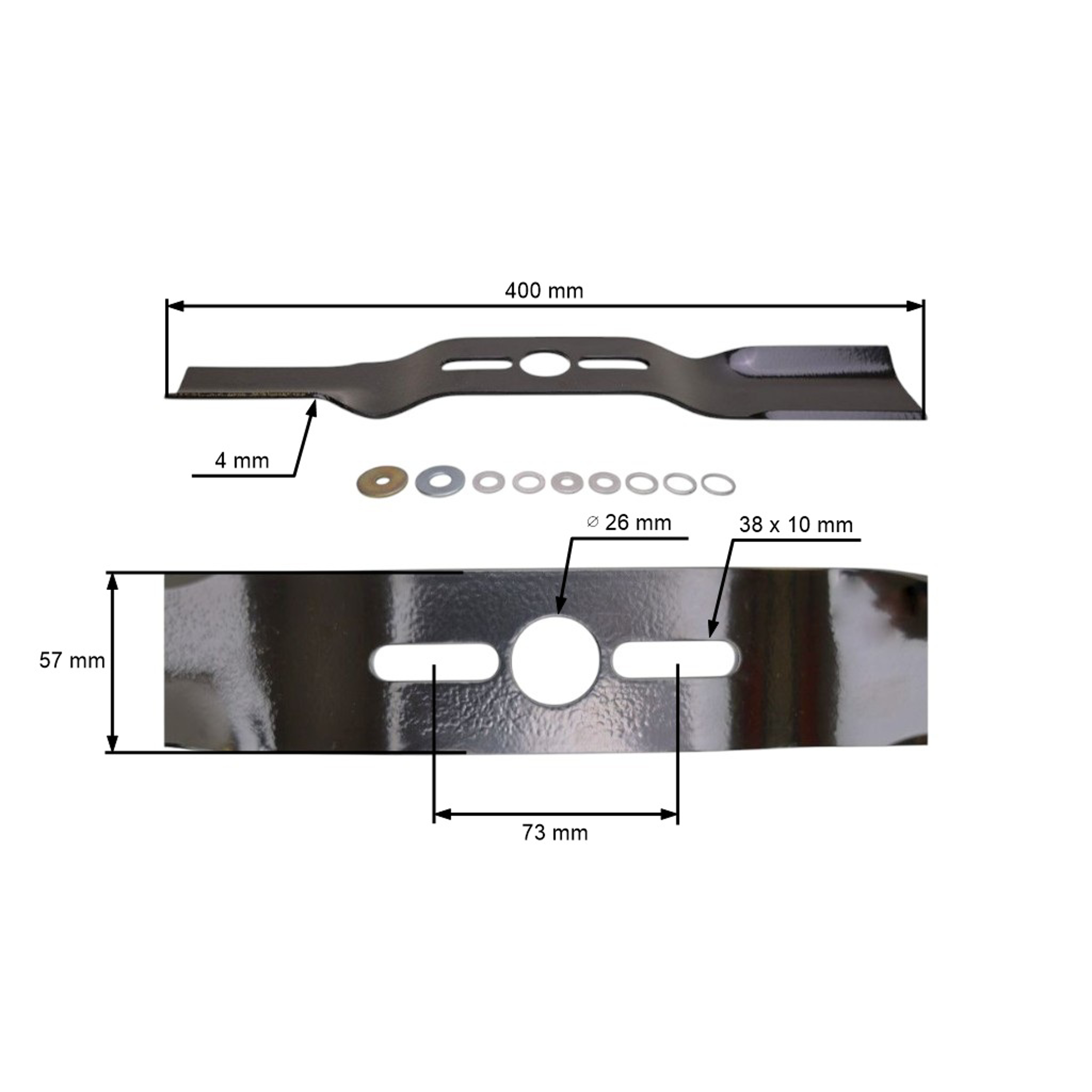 Oregon univerzální mulčovací nůž s redukční podložkou pro sekačky 40 cm