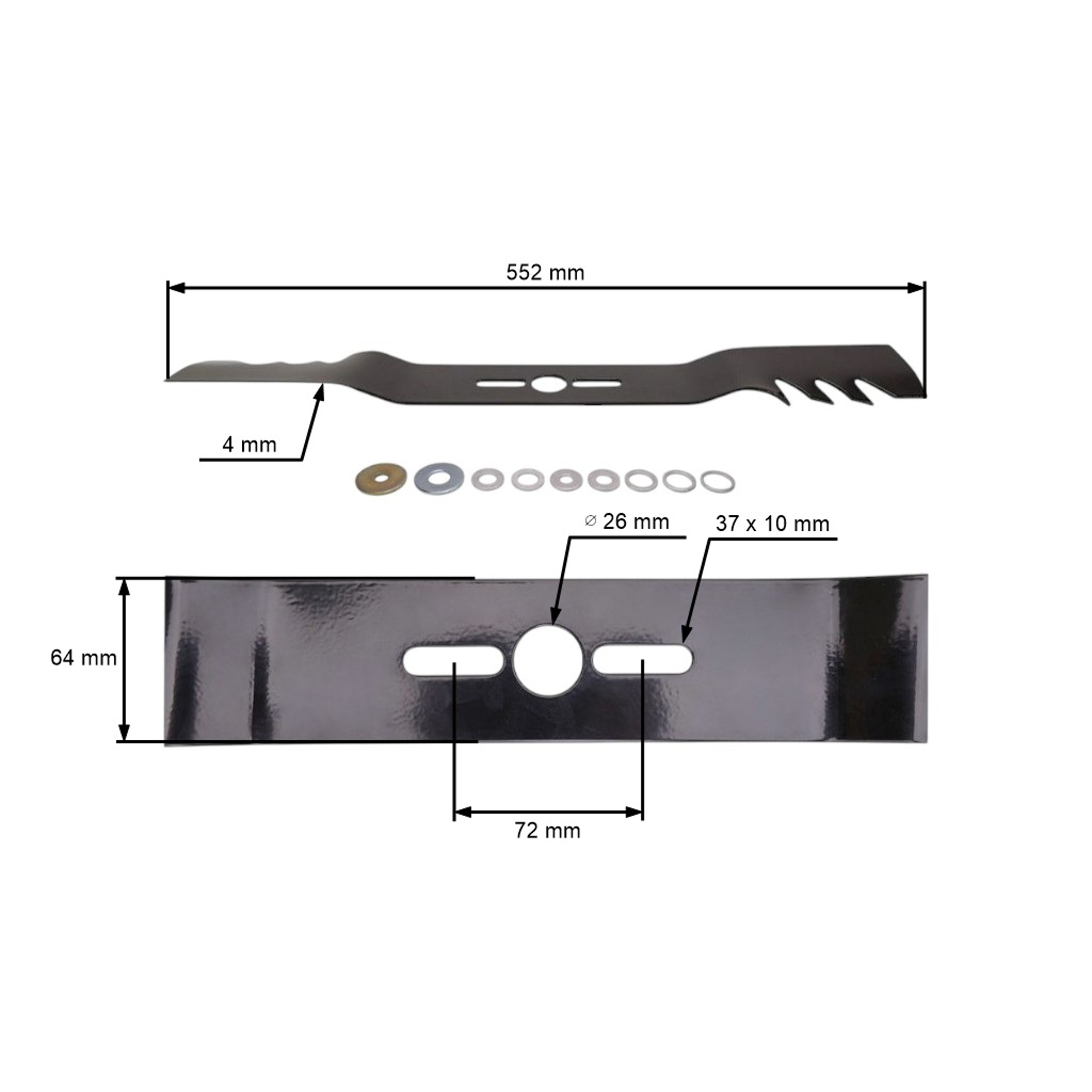 Univerzální mulčovací nůž Oregon 55,2 cm (22") pro motorové sekačky
