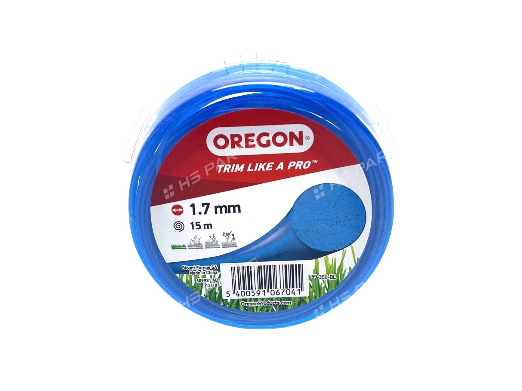 Žací struna Oregon 1,7 mm x 15 m modrá