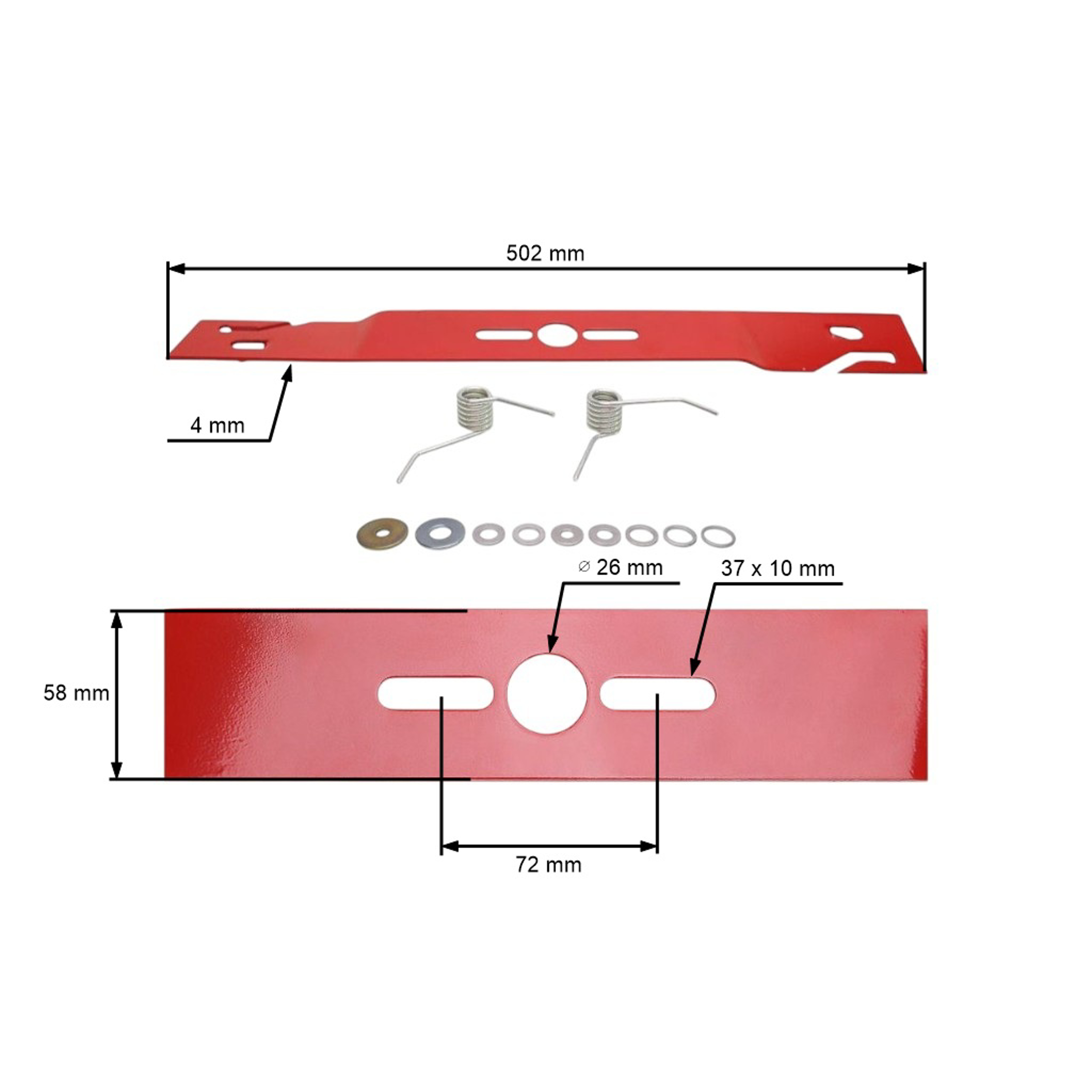 Univerzální nůž Oregon 50,2 cm (20'') pro motorové vertikutátory