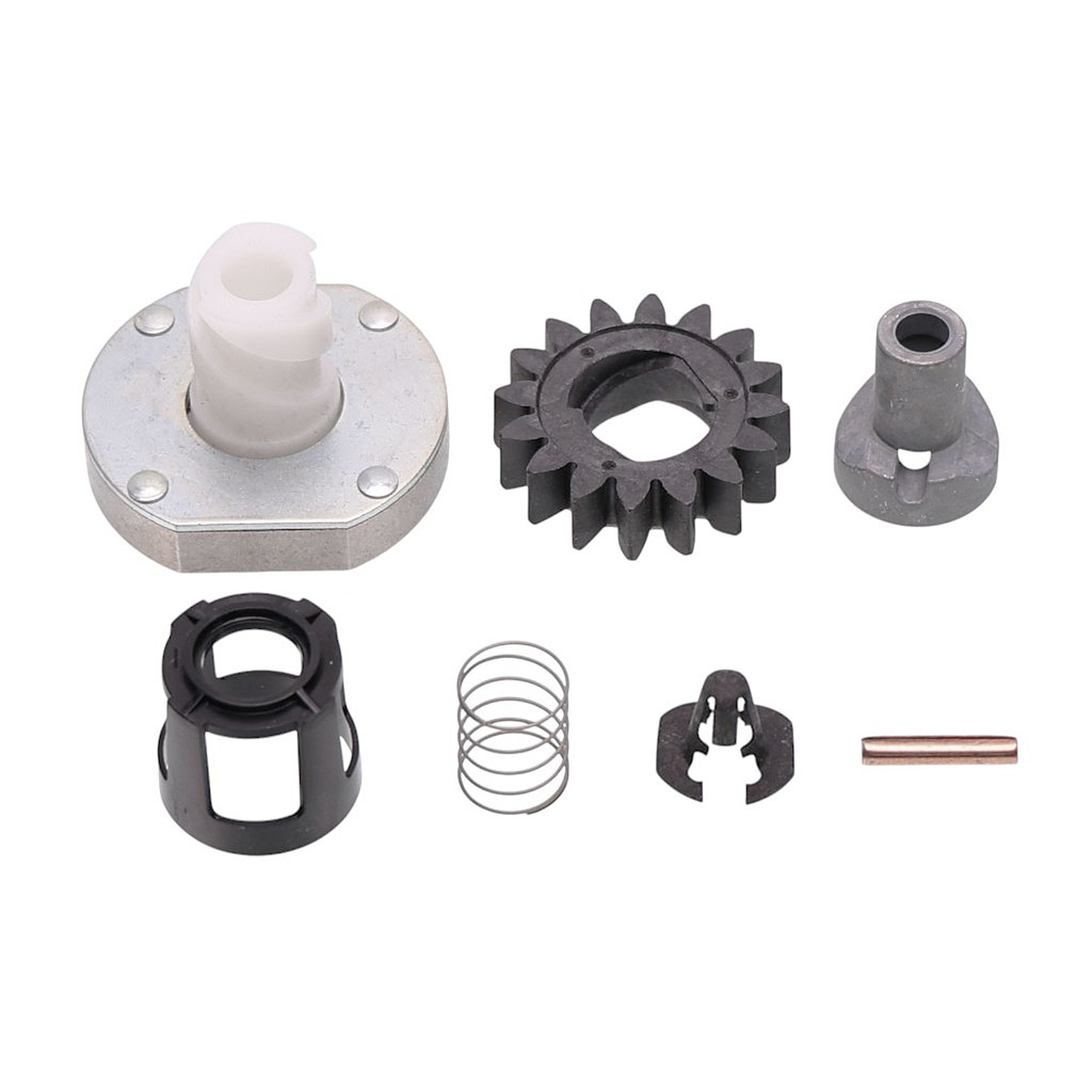 Kompletní set elektrického startéru pro motory Briggs & Stratton Craftsman Toro originální díl (OEM 396865 495877 495878 696539 696540 393254 490421 490467)