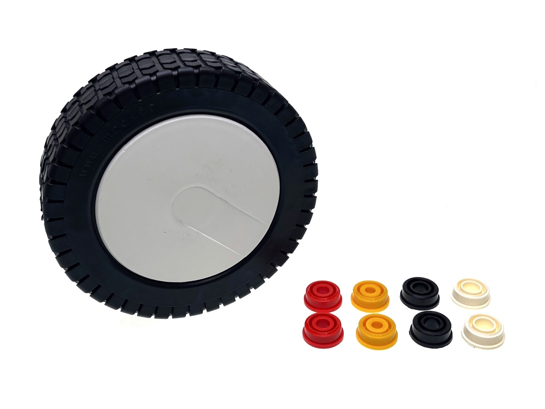 Oregon univerzální plastové kolo 200 mm pro sekačky s redukcí na vnitřní průměr 8,2 mm 10,2 mm 12,2 mm 12,7 mm