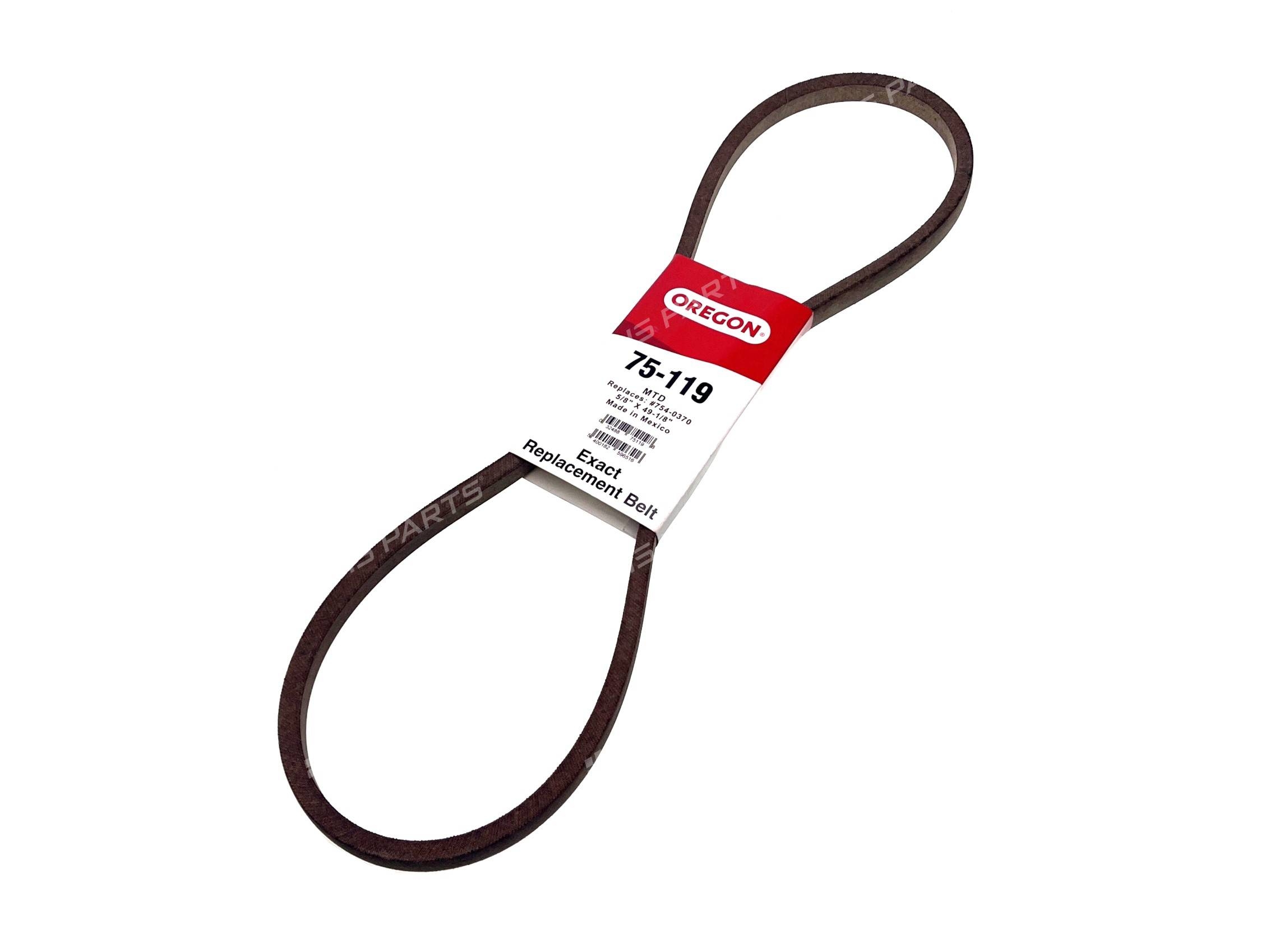 Klínový řemen Oregon 15,9 mm x 1219,2 mm pro MTD B155 H165 T102 Top Tension (OEM 754-0370)