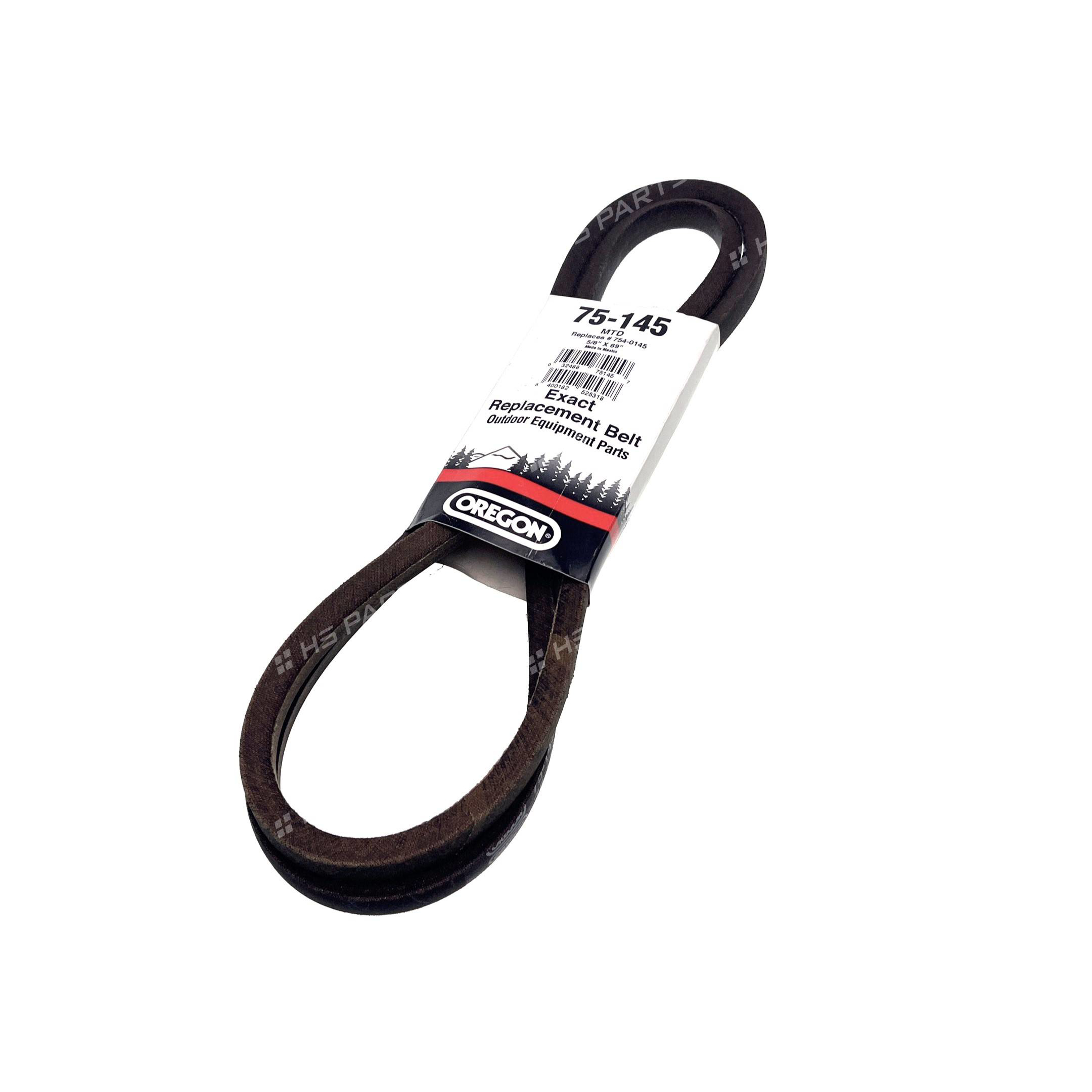Klínový řemen Oregon 15,9 mm x 1752 mm pro MTD B135 155 H145 RS115 Gudbrod SLX96 pohon nožů (OEM 754-0329)