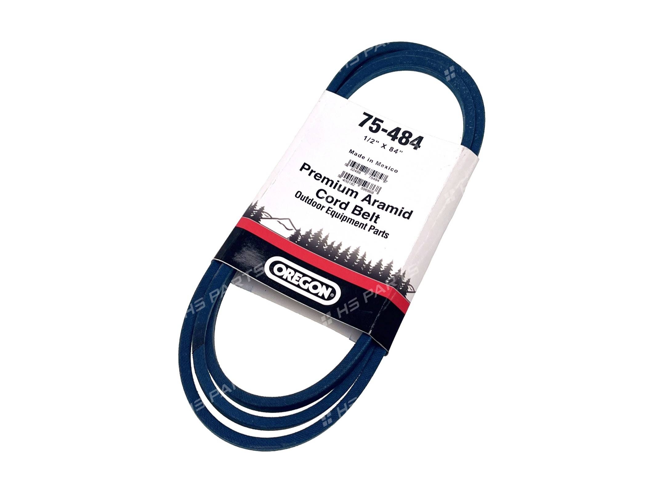 Klínový řemen Oregon 12,7 mm x 2134 mm pro zahradní traktory Husqvarna LT125 Murray napnutí nože (OEM 37X86 532174978)