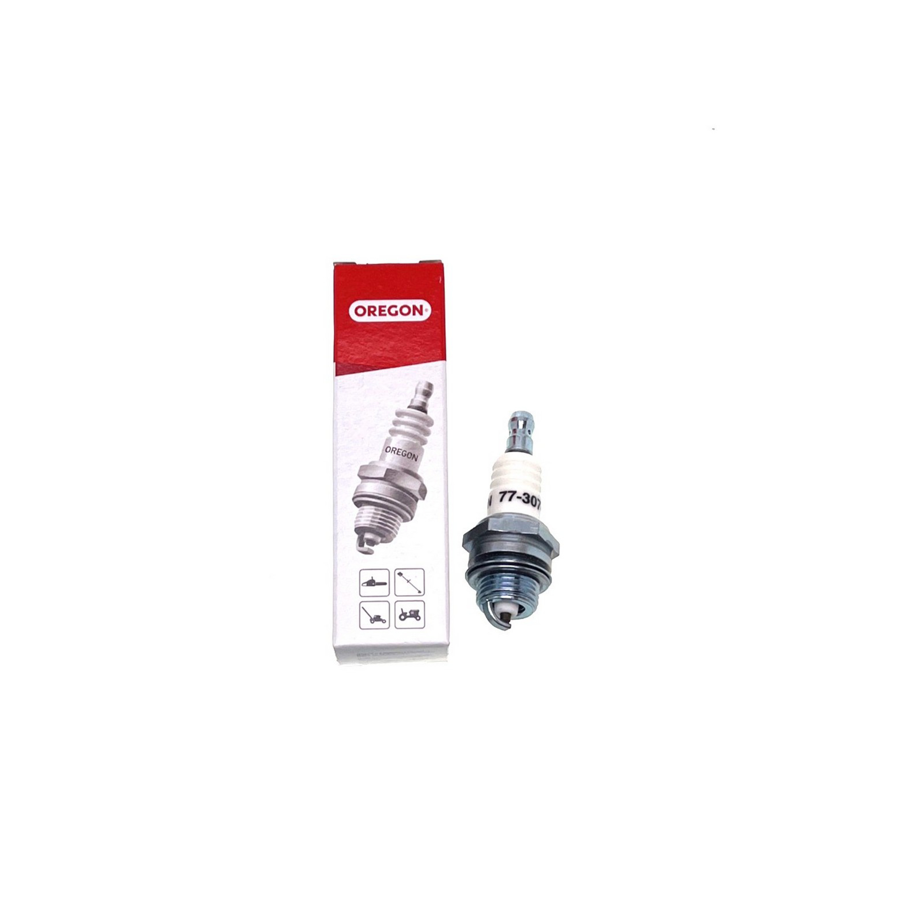 Oregon zapalovací svíčka 77-307-1 (Champion RCJ6Y Bosch WSR6F NGK BPMR7A Stihl OEM 11104007005 SOLO 2300389)