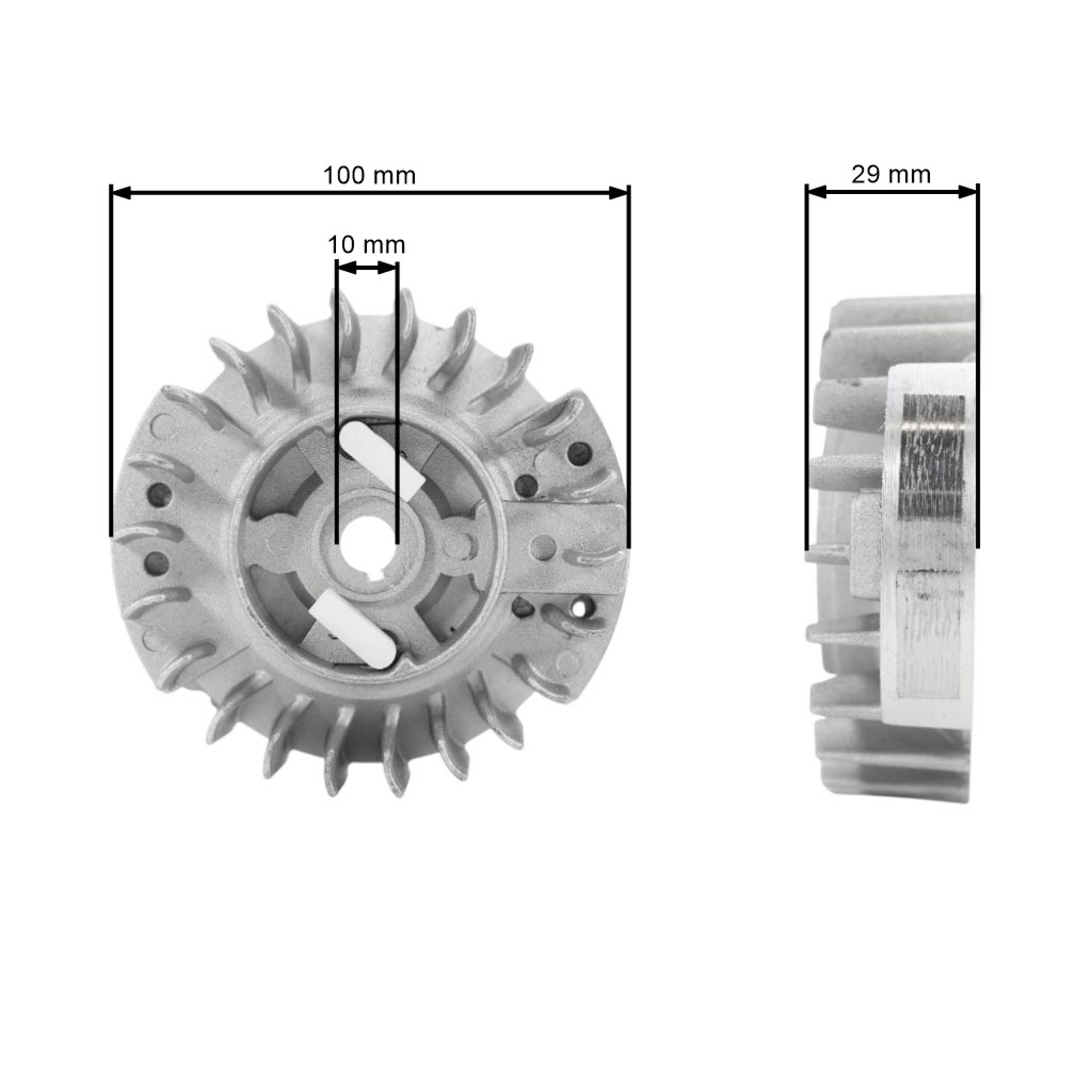 Ventilátor pro Čínské motorové pily a pily z hobbymarketů s obsahem motoru 45 ccm 52 ccm 58 ccm