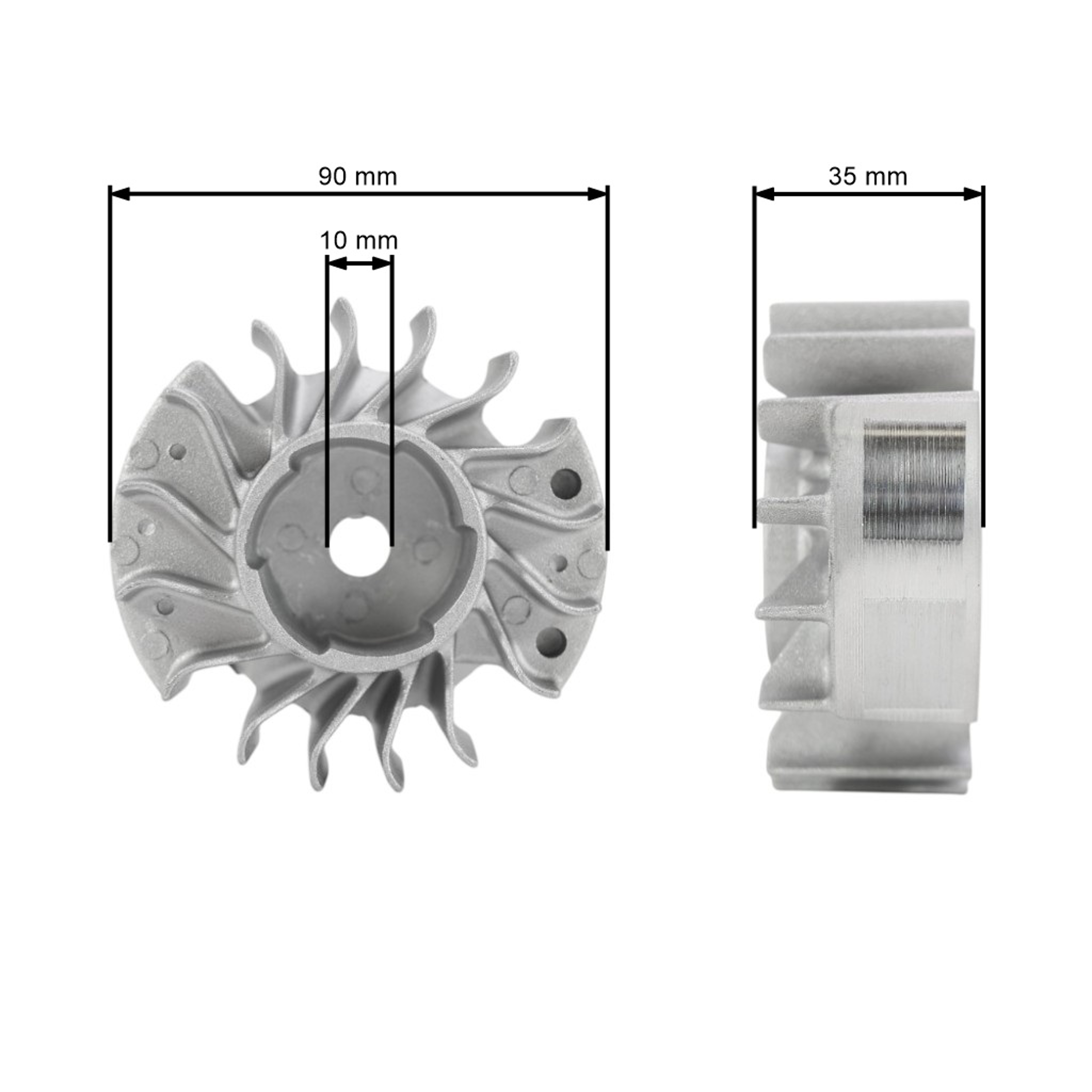Ventilátor pro motorové pily Stihl 021 023 025 MS210 MS230 MS250 (OEM 11234001203)