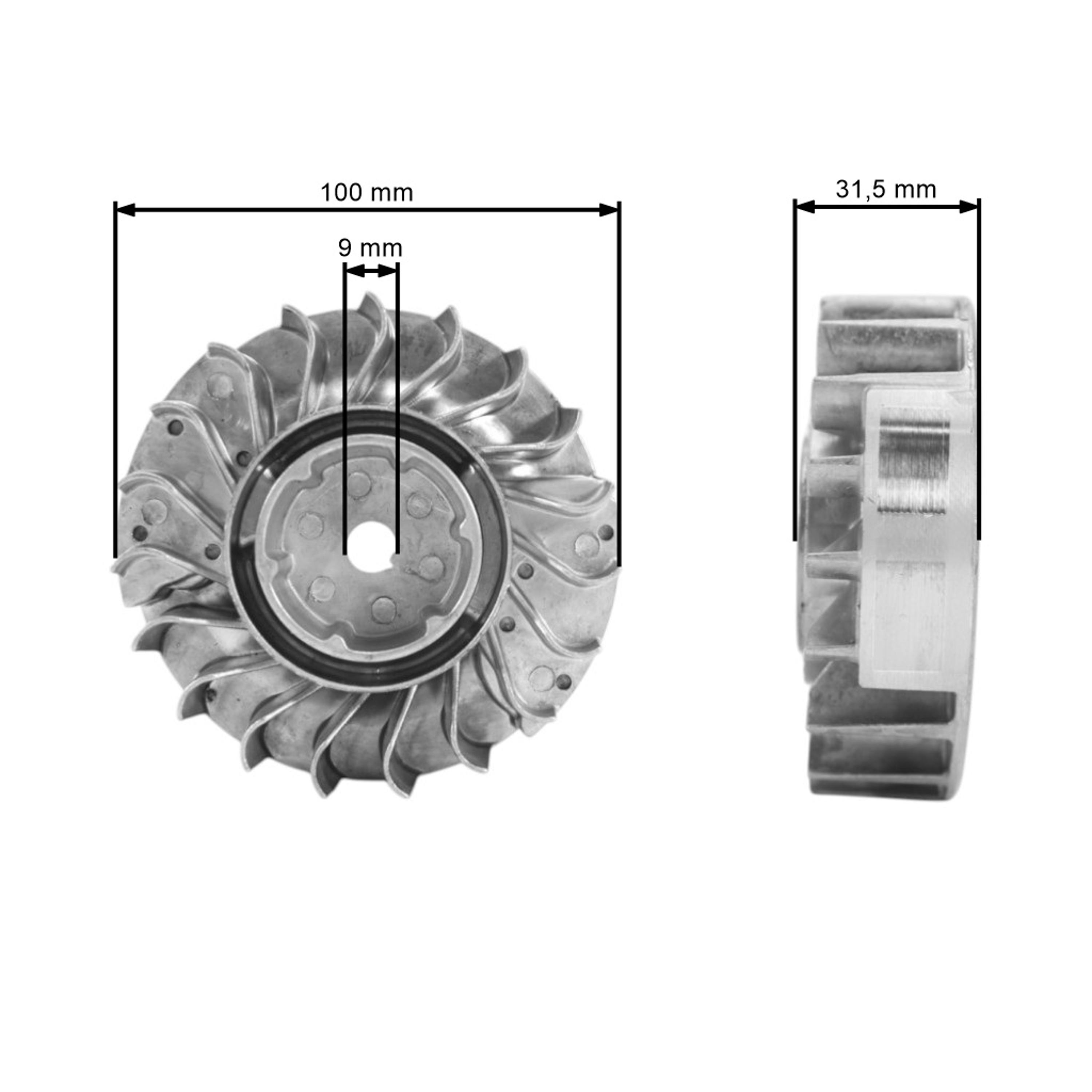 Ventilátor pro motorové pily Stihl MS231 MS231C MS231C (OEM 11434001203)