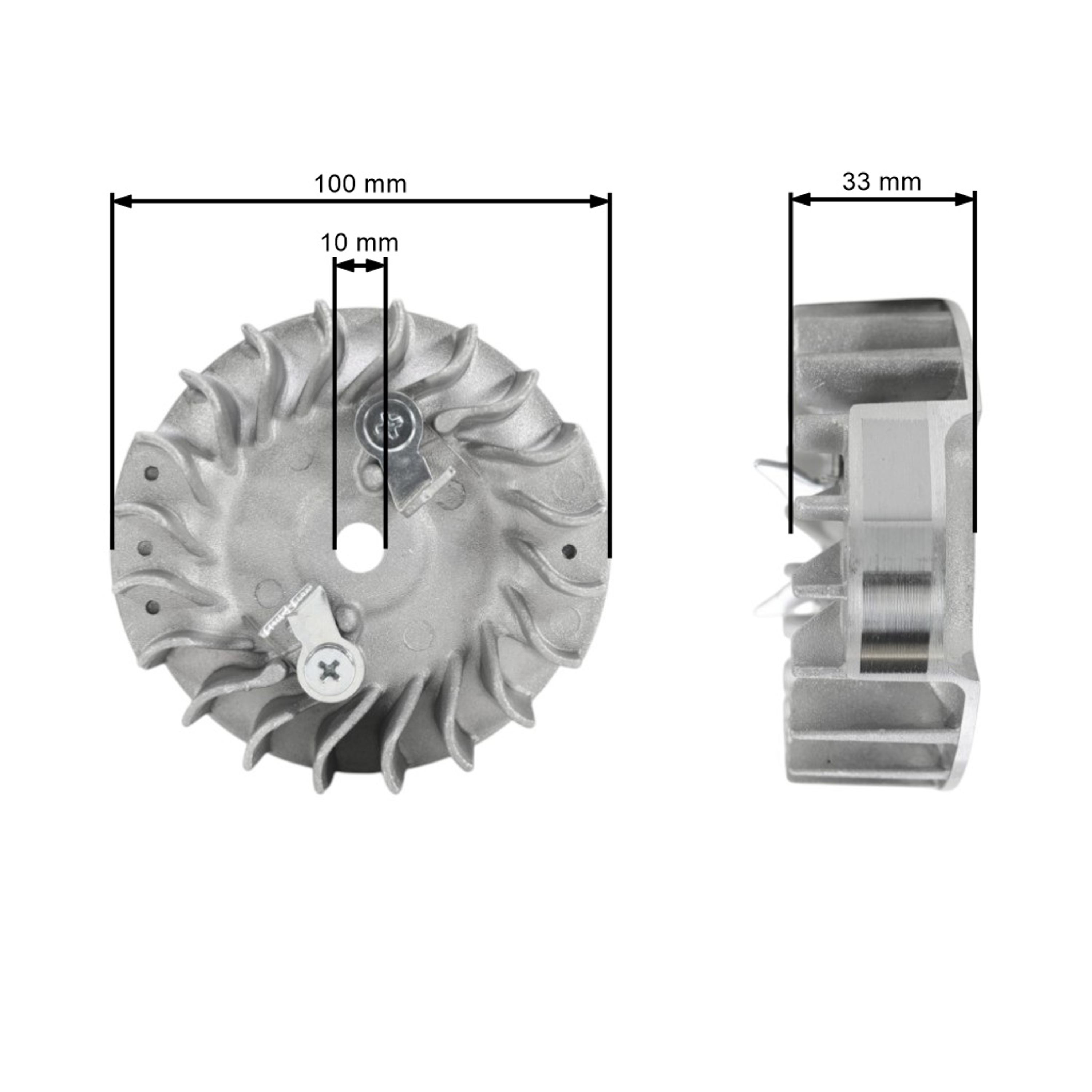 Ventilátor pro motorové pily Husqvarna 445 445E 450 450E Jonsered CS2245 CS2245S McCulloch CS450 (OEM 544111801)