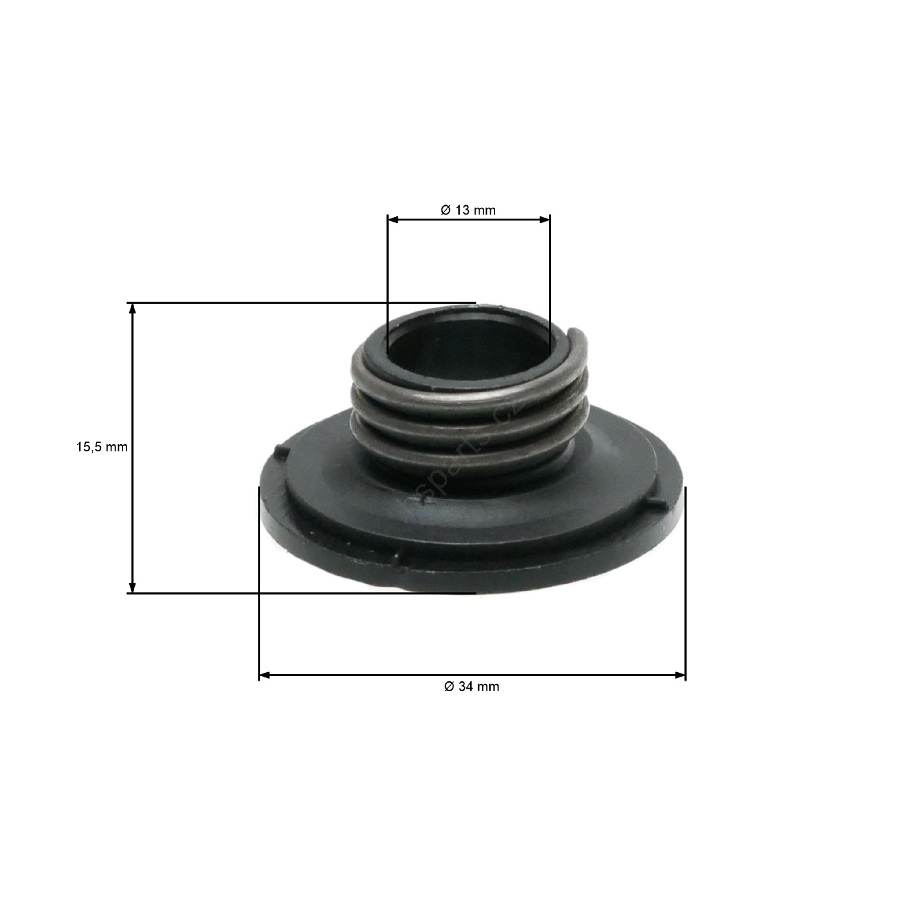 HS PARTS šnek mazání pro motorové pily Husqvarna 455E 455 Rancher 460 461 465 Rancher II Jonsered CS2255 (OEM 537252601)