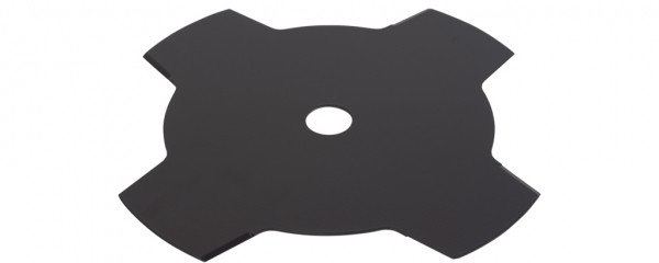 Ocelový nůž pro křovinořezy 4-zubý - 255mm x 1,6mm, montáž 20mm
